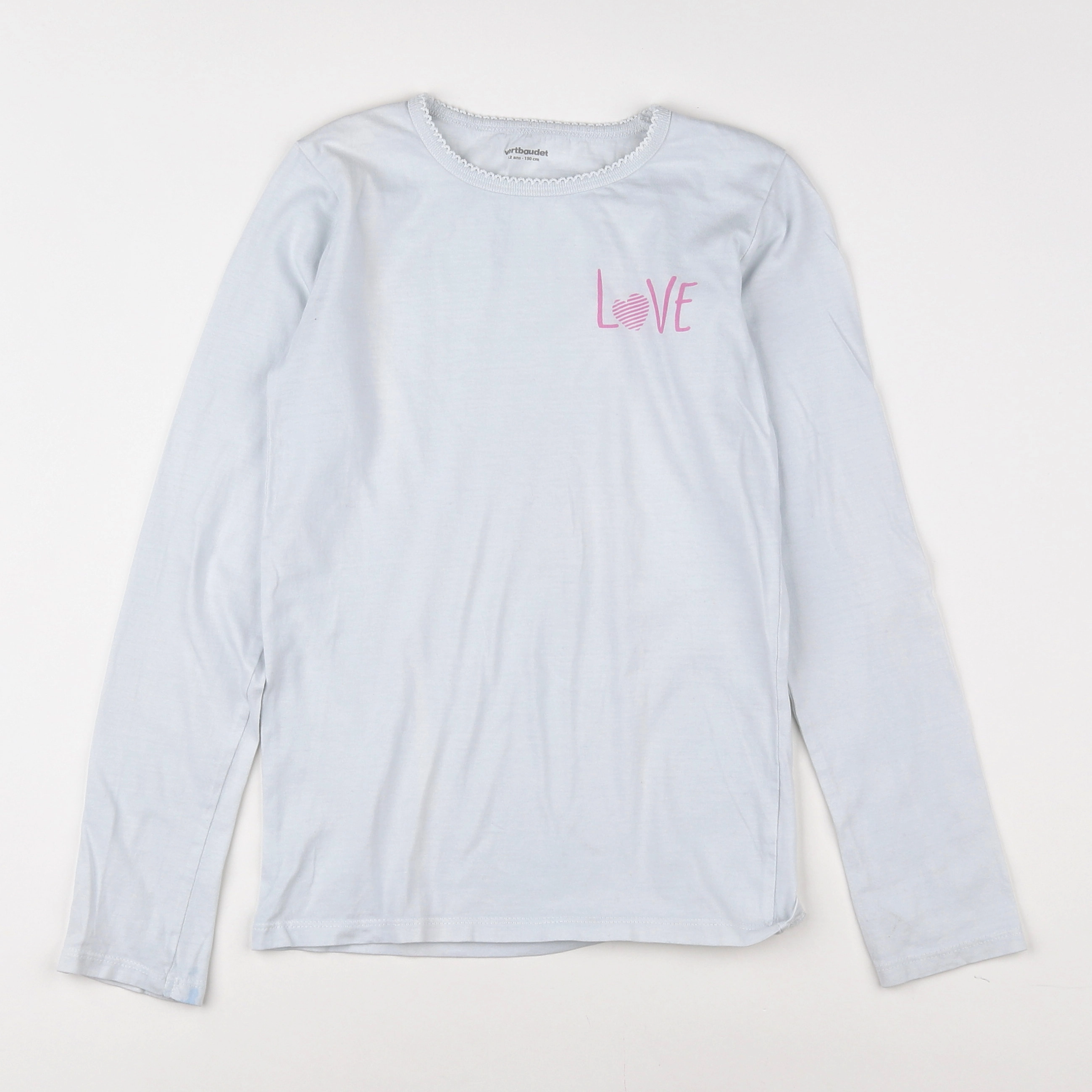 Vertbaudet - tee-shirt blanc - 12 ans