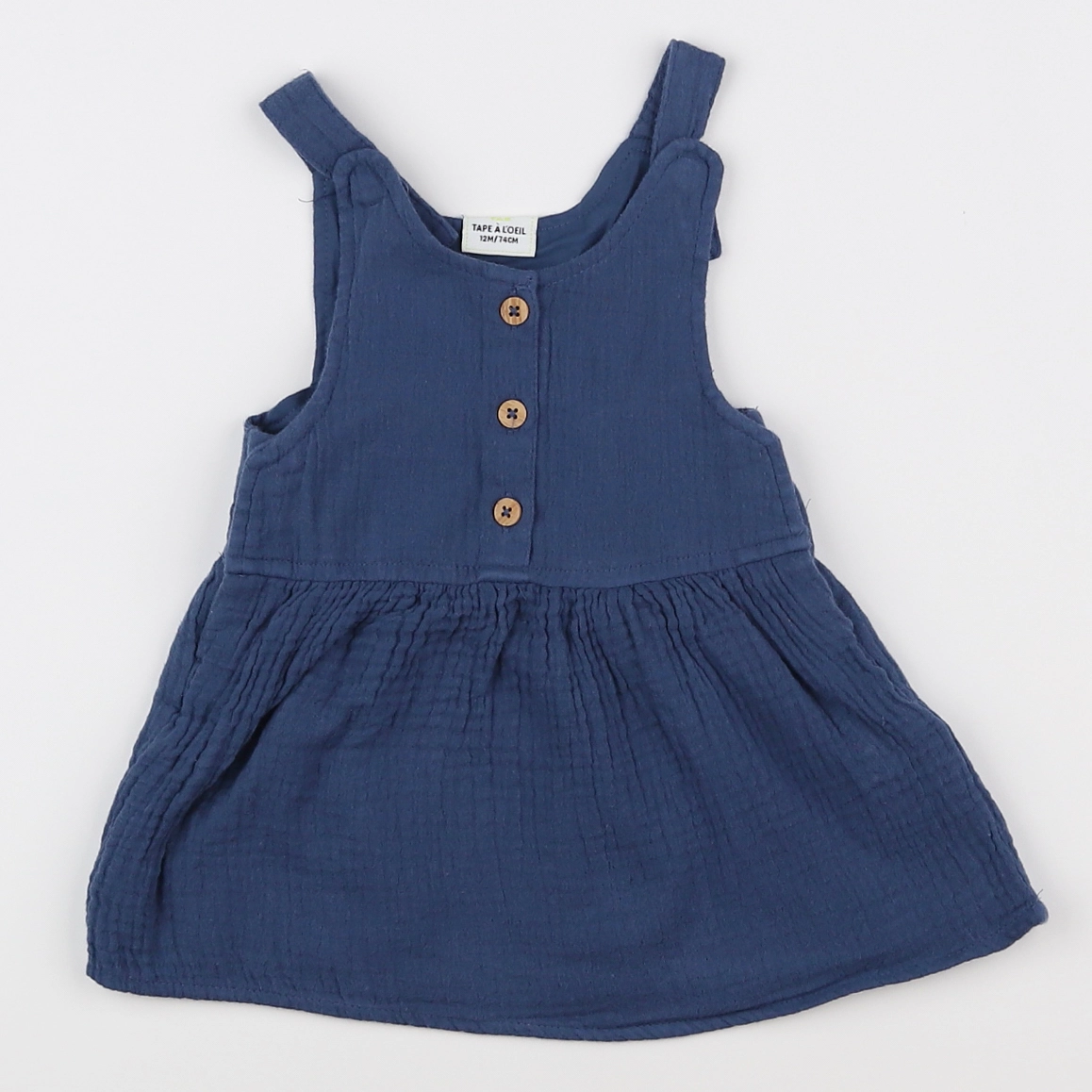 Tape à l'oeil - robe bleu - 12 mois