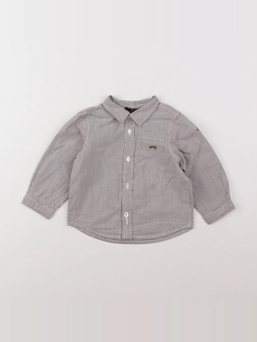 Jacadi - chemise gris - 12 mois