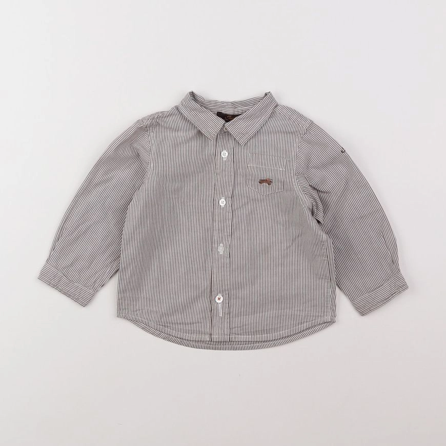 Jacadi - chemise gris - 12 mois