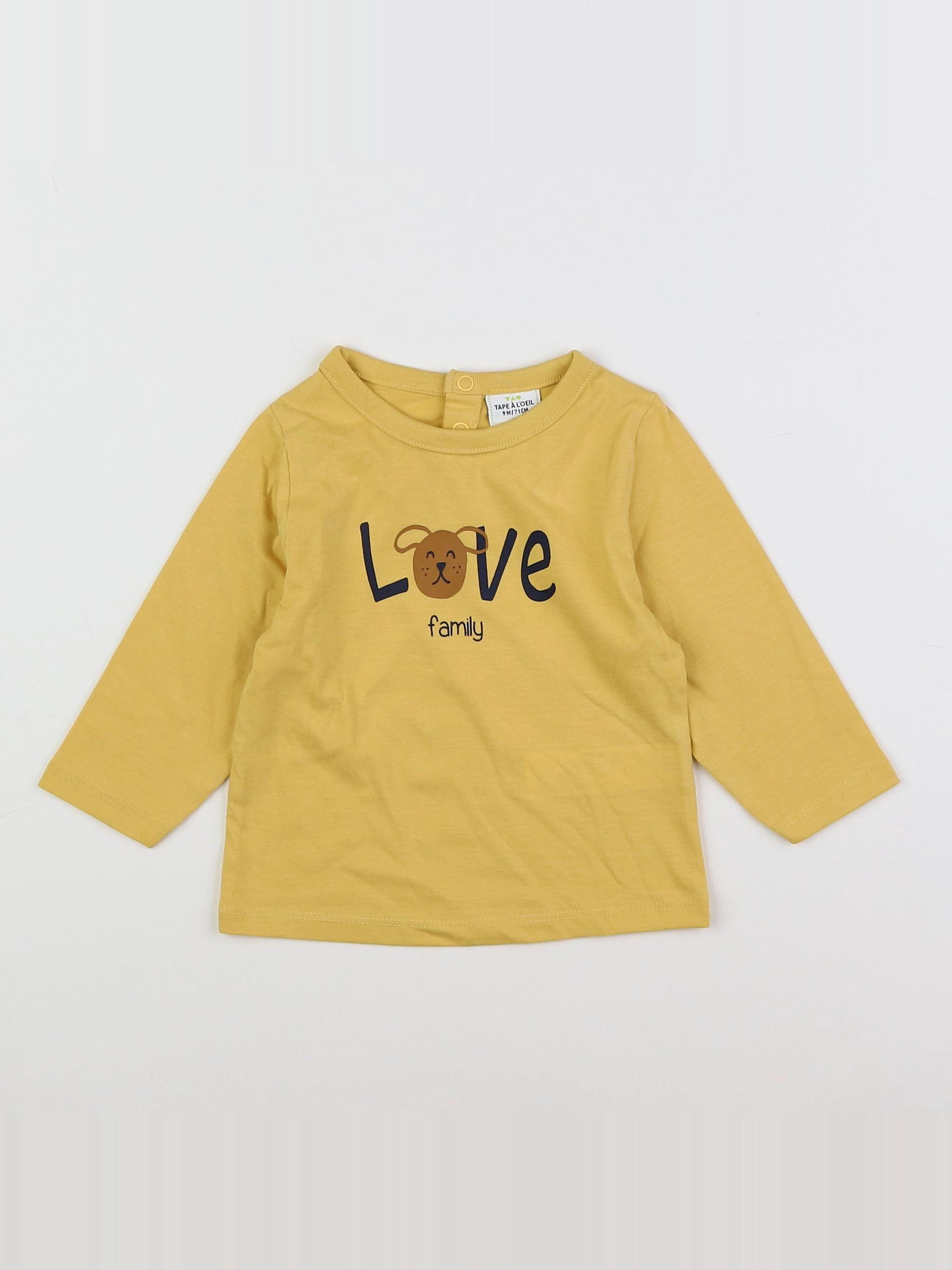 Tape à l'oeil - tee-shirt jaune - 9 mois