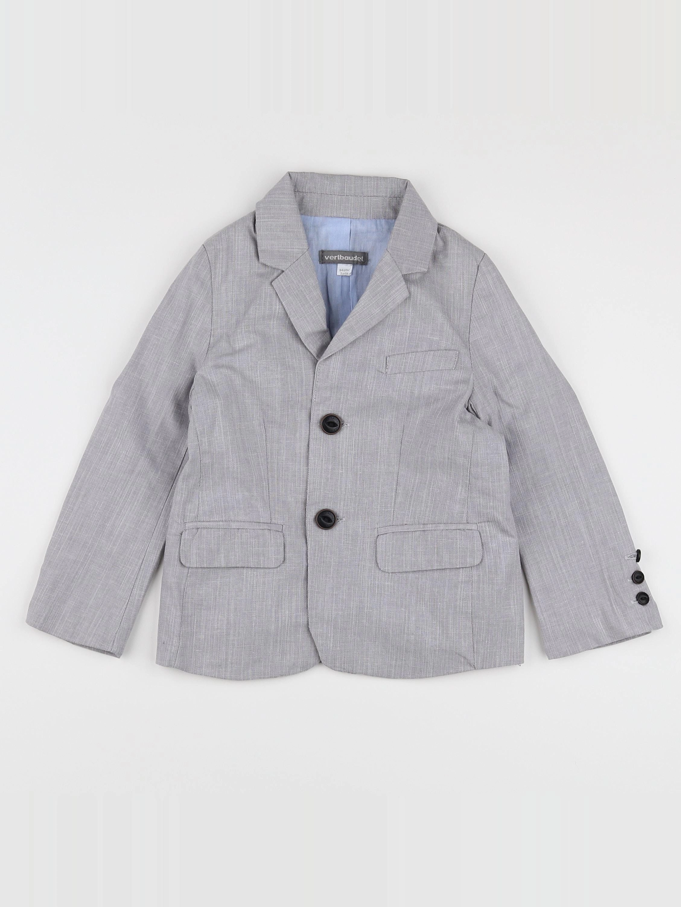 Vertbaudet - veste gris - 3 ans