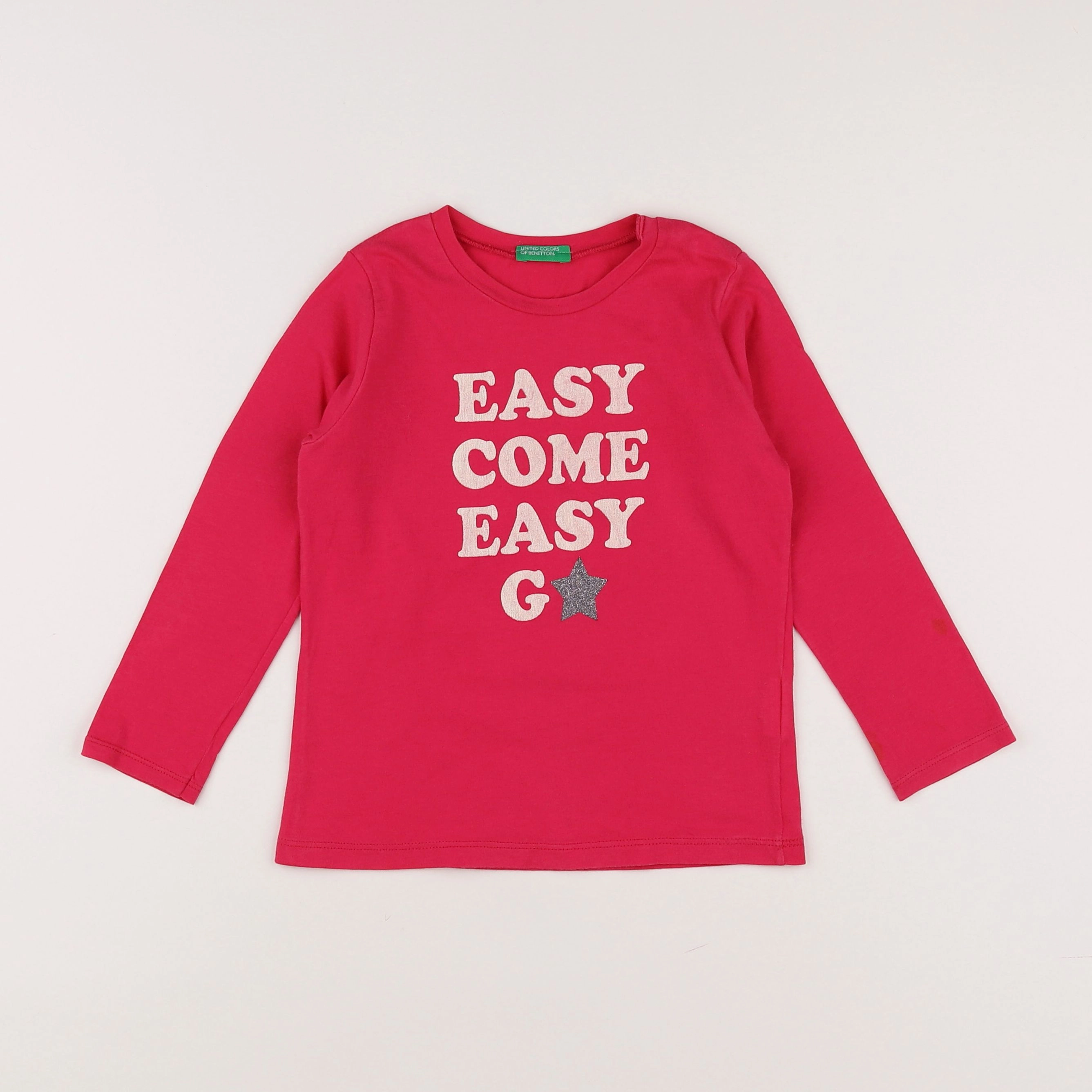 Benetton - tee-shirt rose - 3 ans