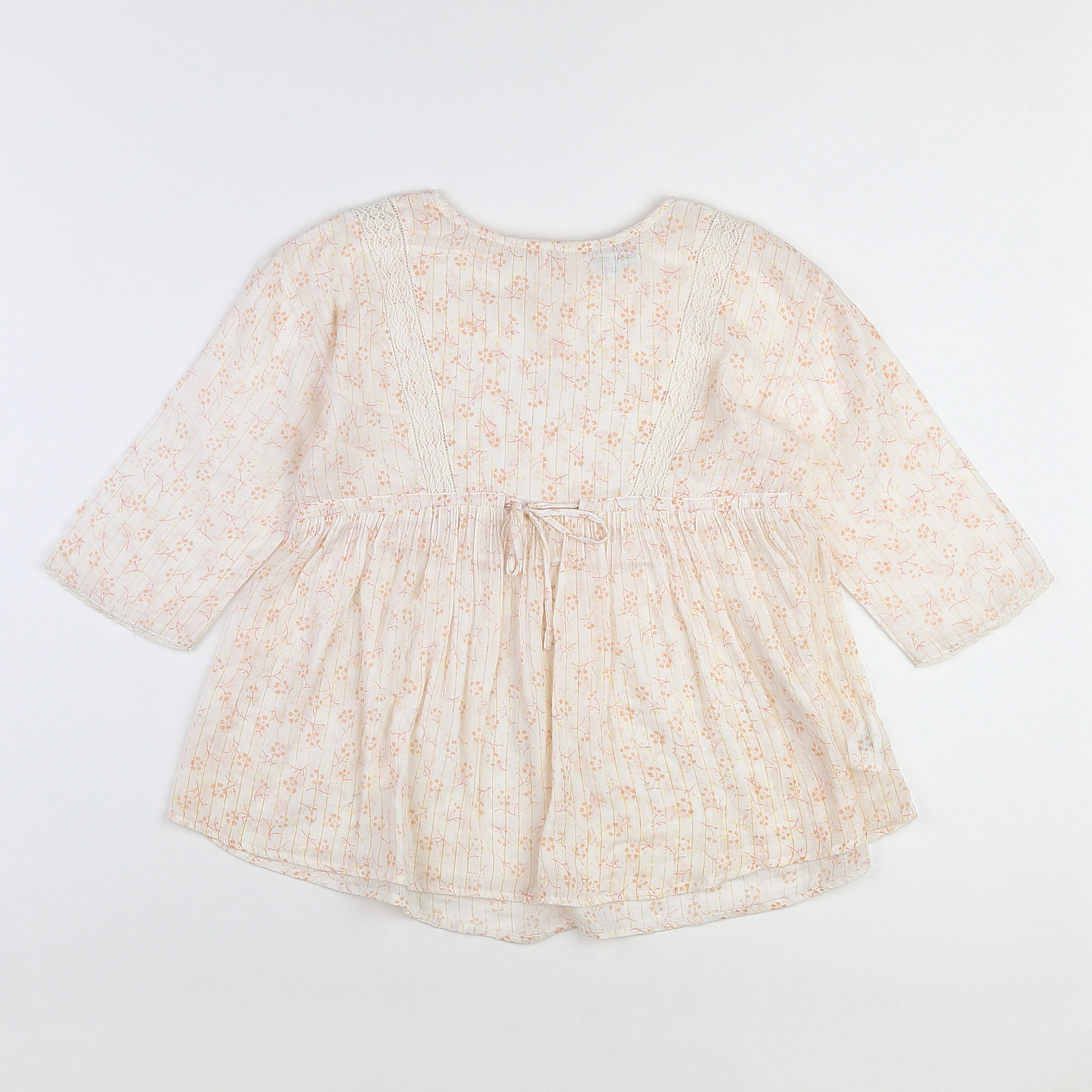 Louis Louise - blouse beige, orange - 12 ans