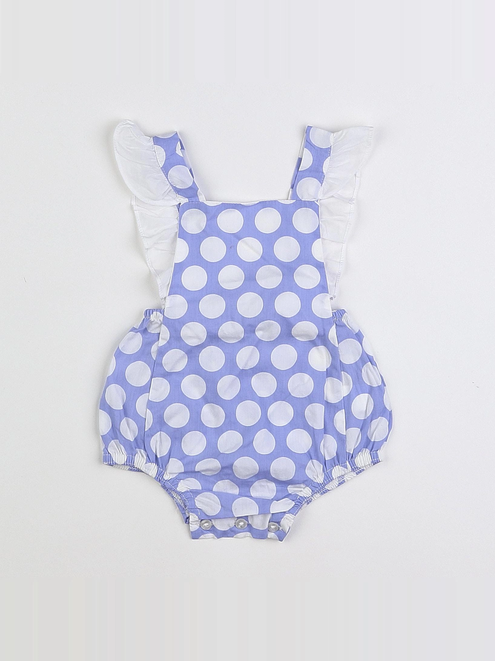 Lola Palacios - salopette blanc, bleu - 6 mois