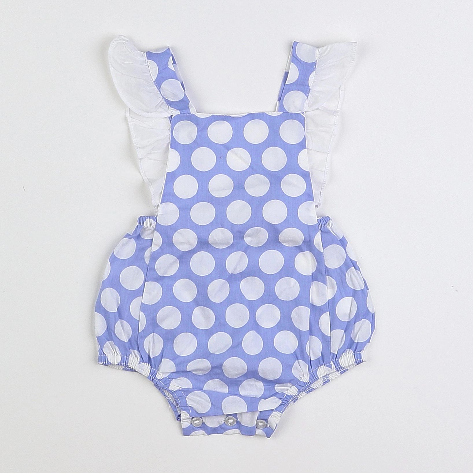 Lola Palacios - salopette blanc, bleu - 6 mois
