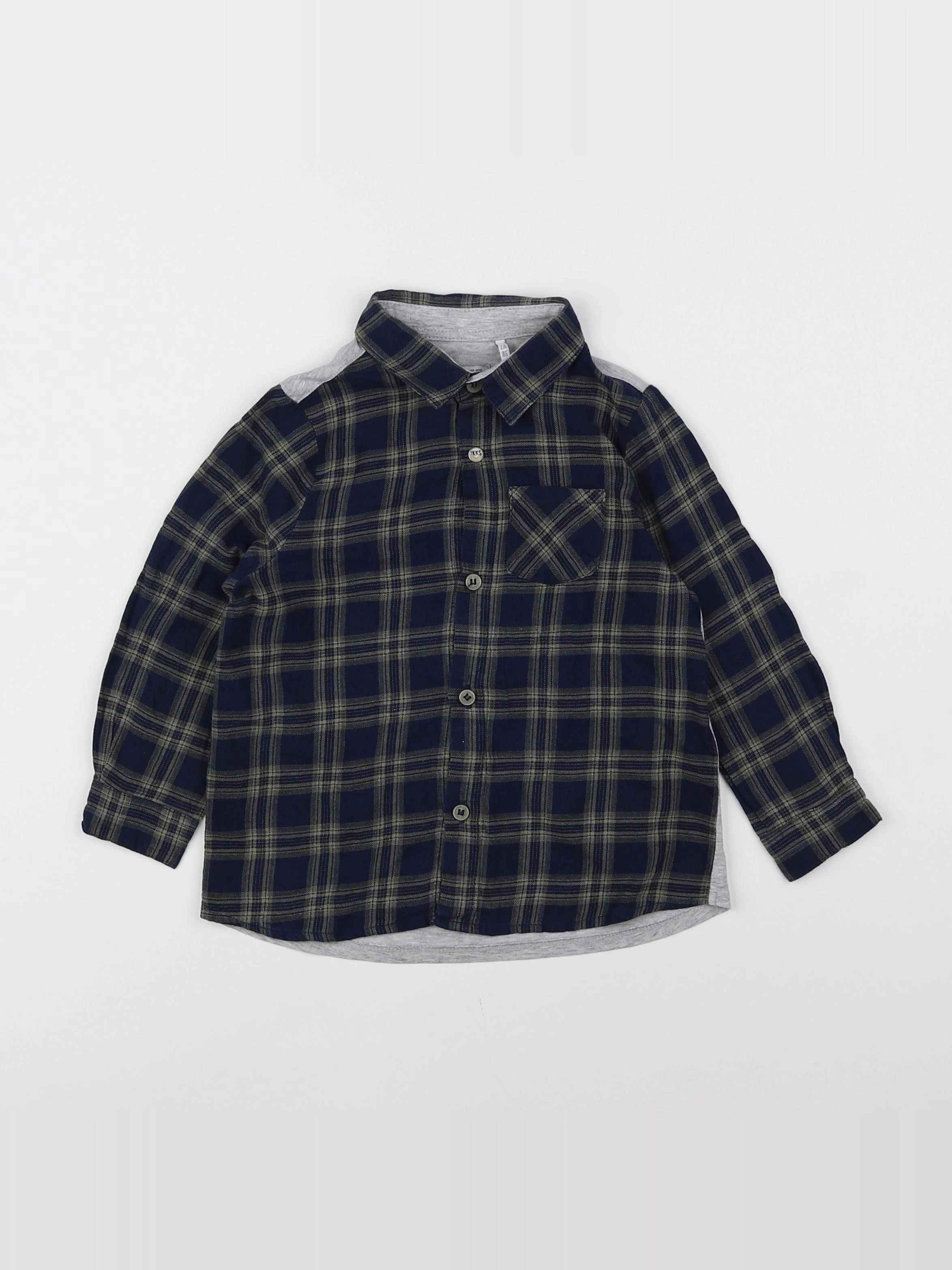 IKKS - chemise imprimé au dos bleu, vert - 2 ans