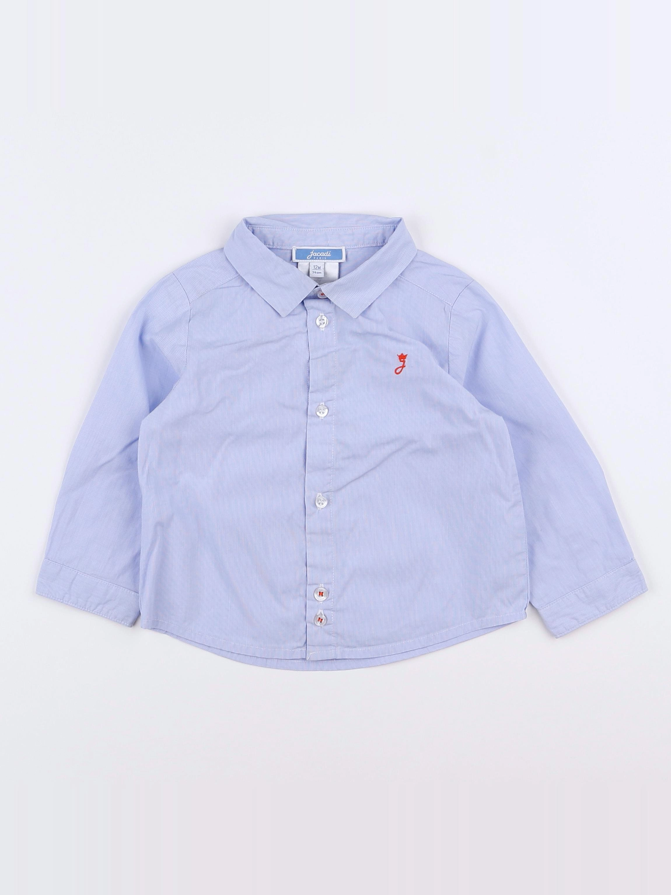 Jacadi - chemise bleu - 12 mois