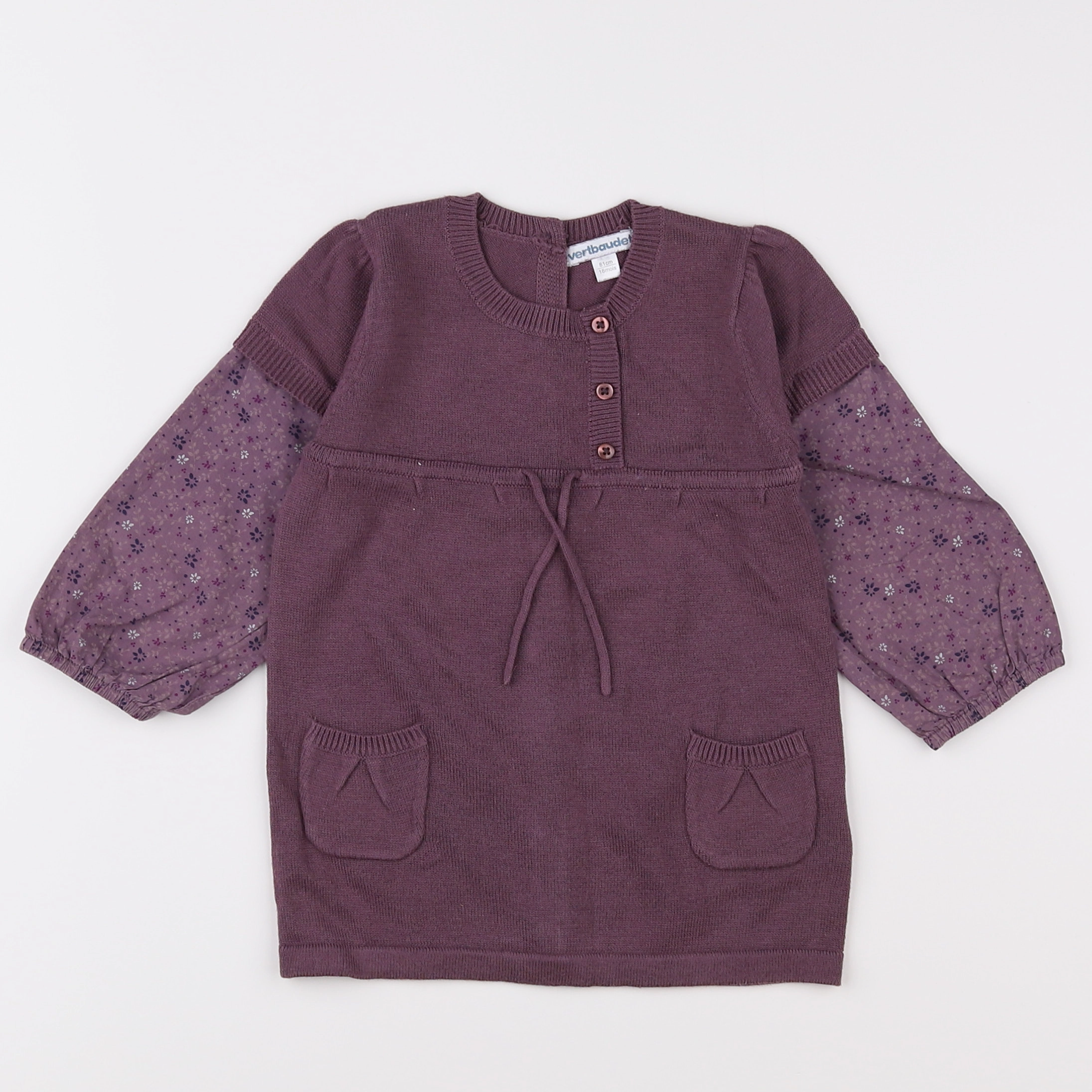 Vertbaudet - robe violet - 18 mois