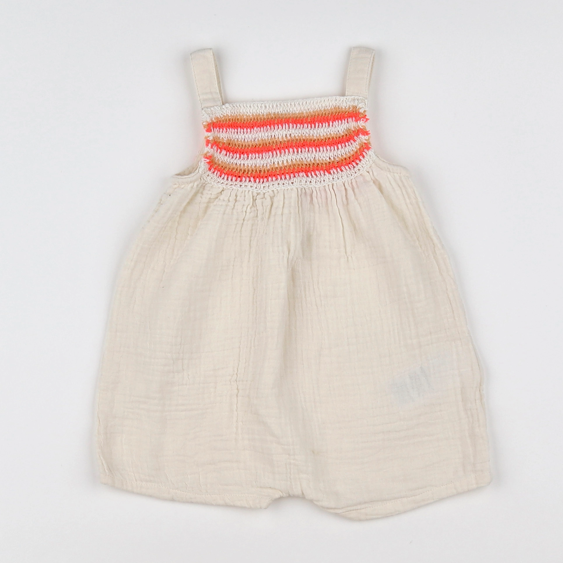 Vertbaudet - combinaison beige - 12 mois