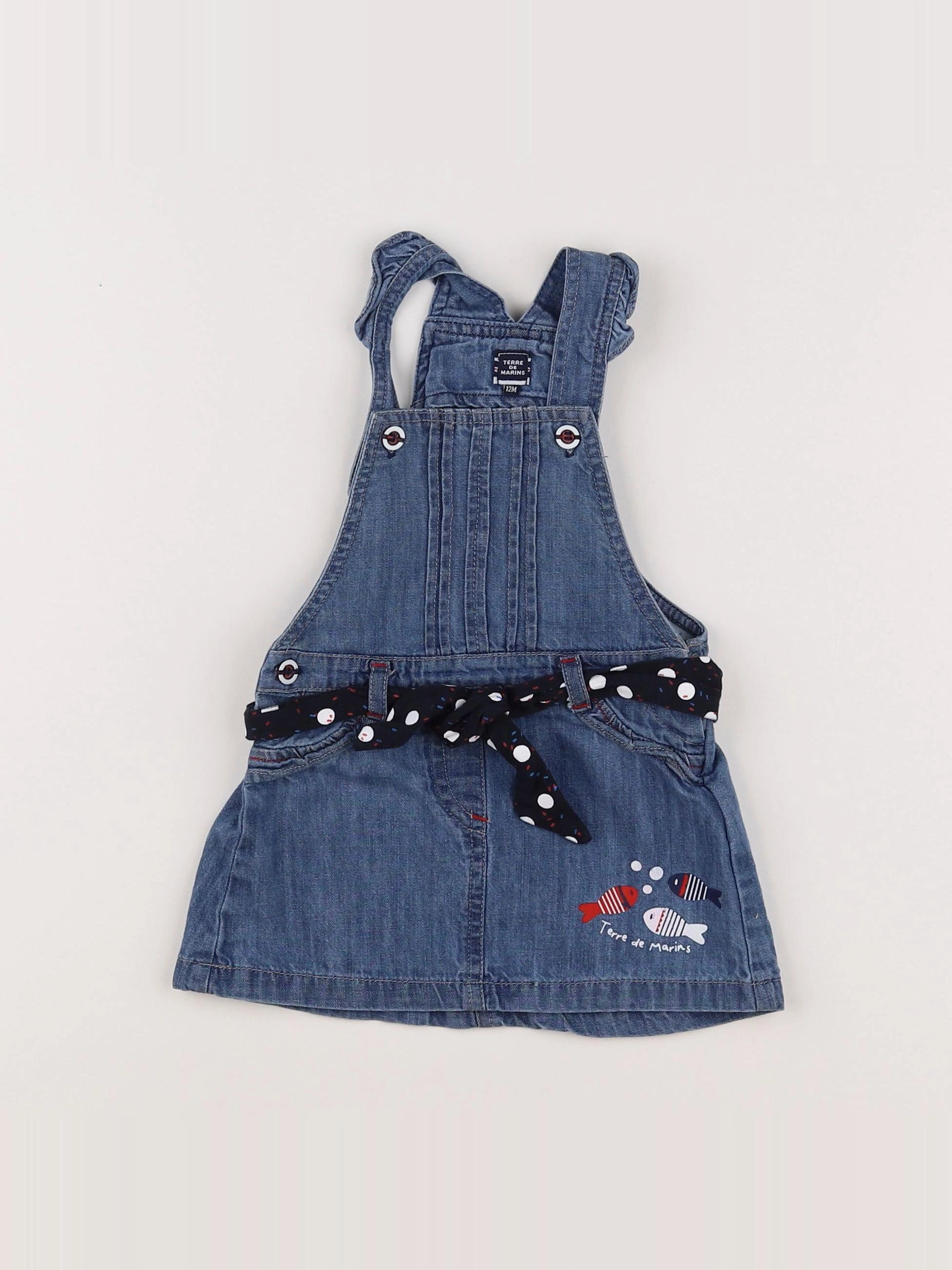 Terre de marins - robe bleu - 12 mois