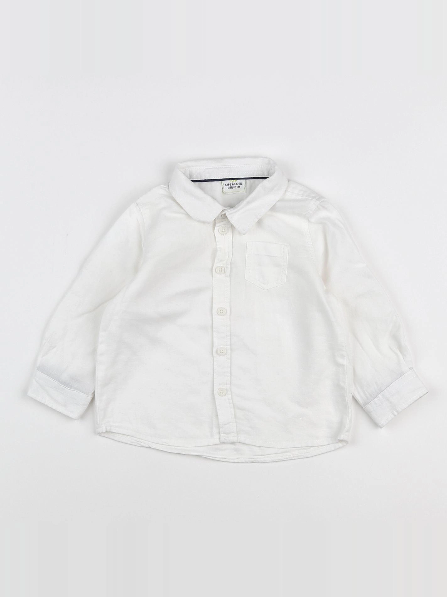 Tape à l'oeil - chemise blanc - 18 mois