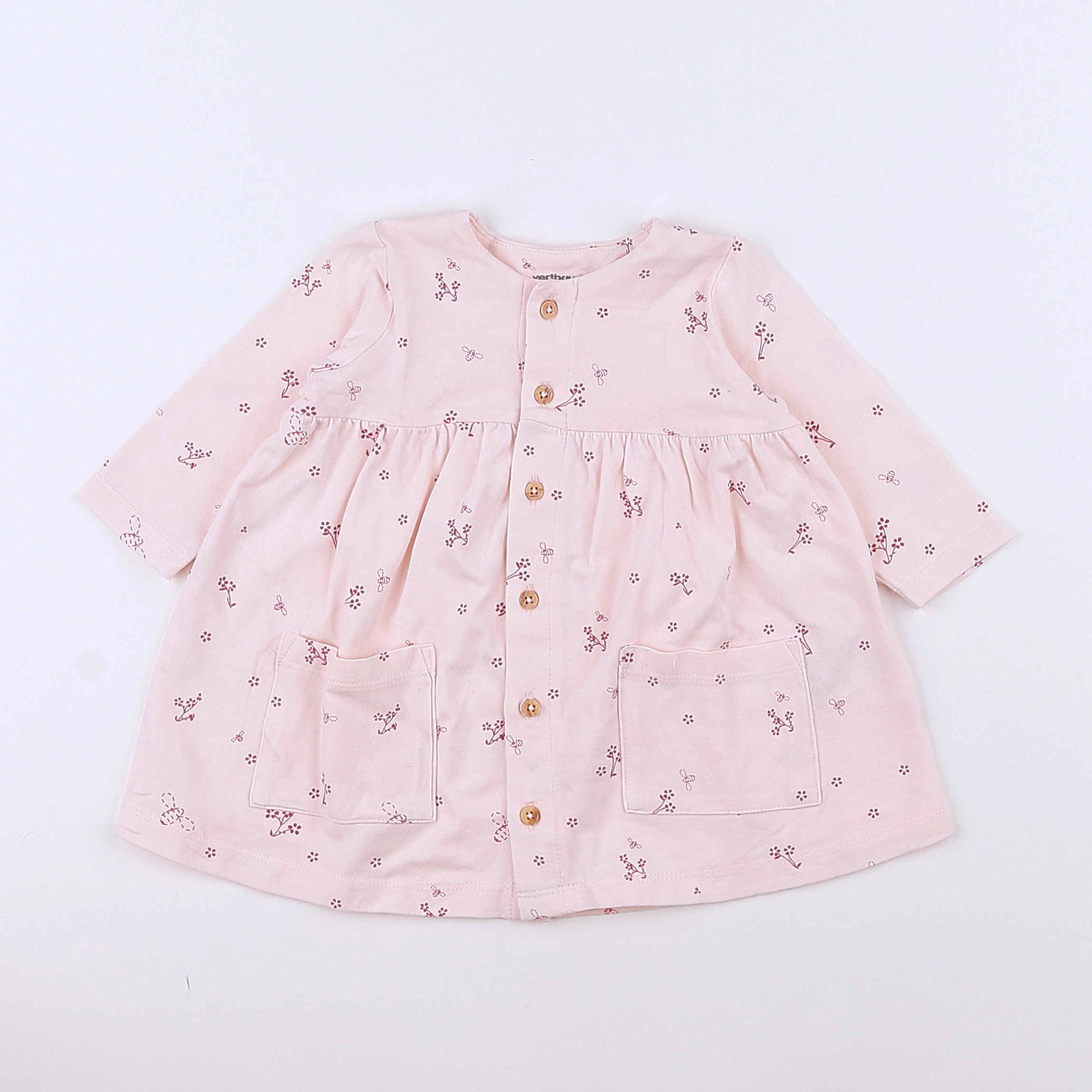 Vertbaudet - robe rose - 3 mois