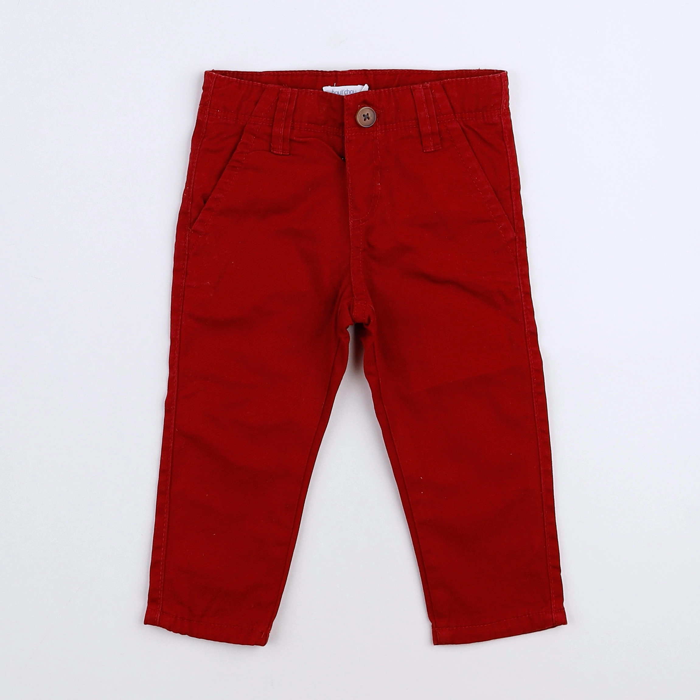 Boutchou - pantalon rouge - 9 mois