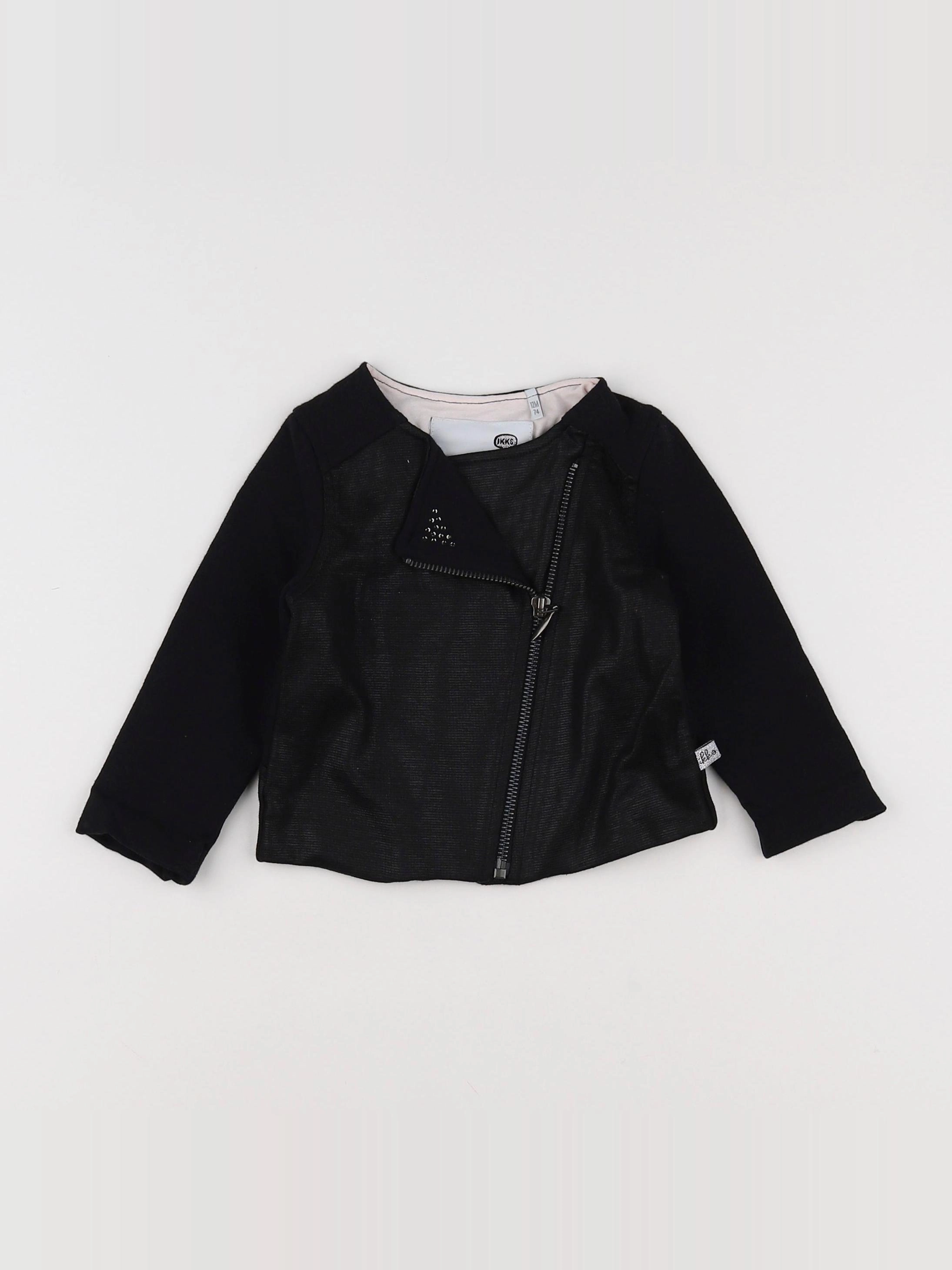 IKKS - veste noir - 12 mois