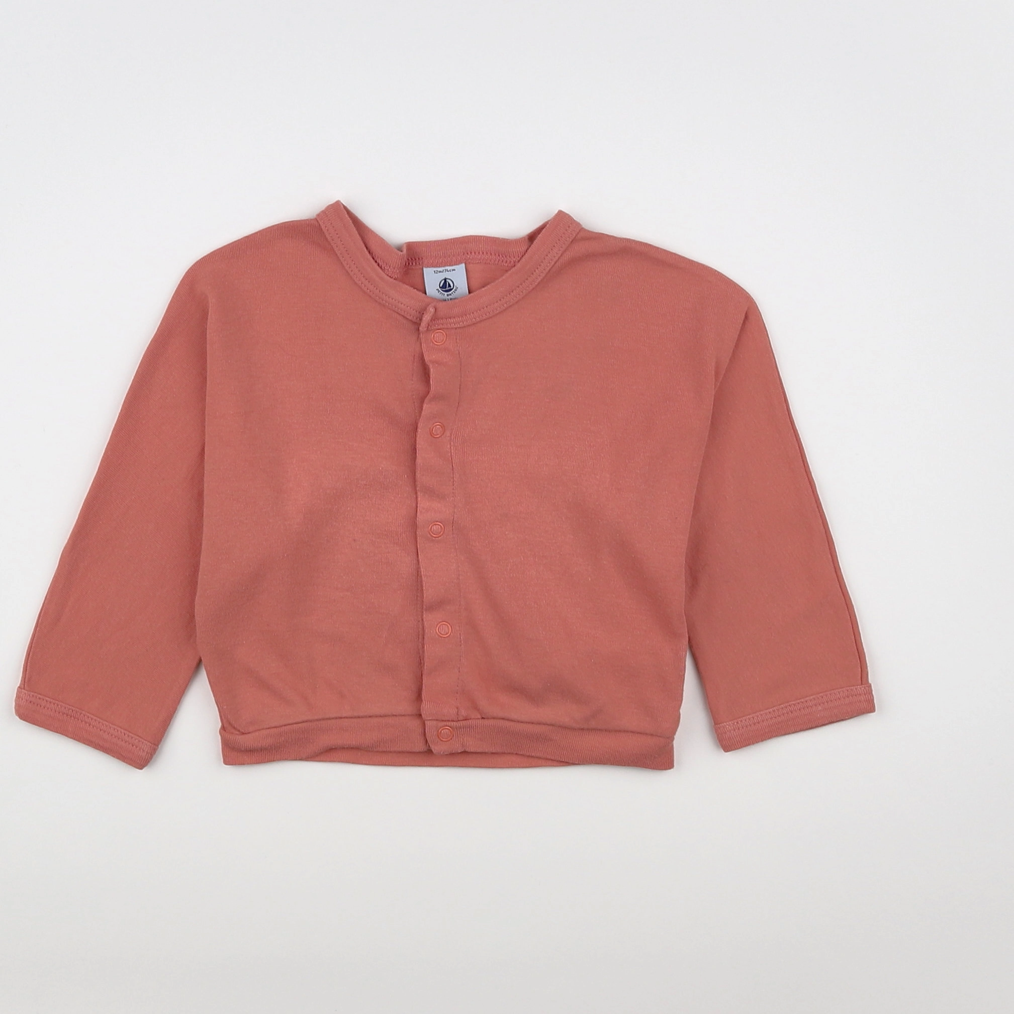 Petit Bateau - tee-shirt rose - 12 mois