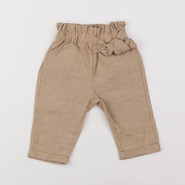 Vertbaudet - pantalon beige - 3 mois