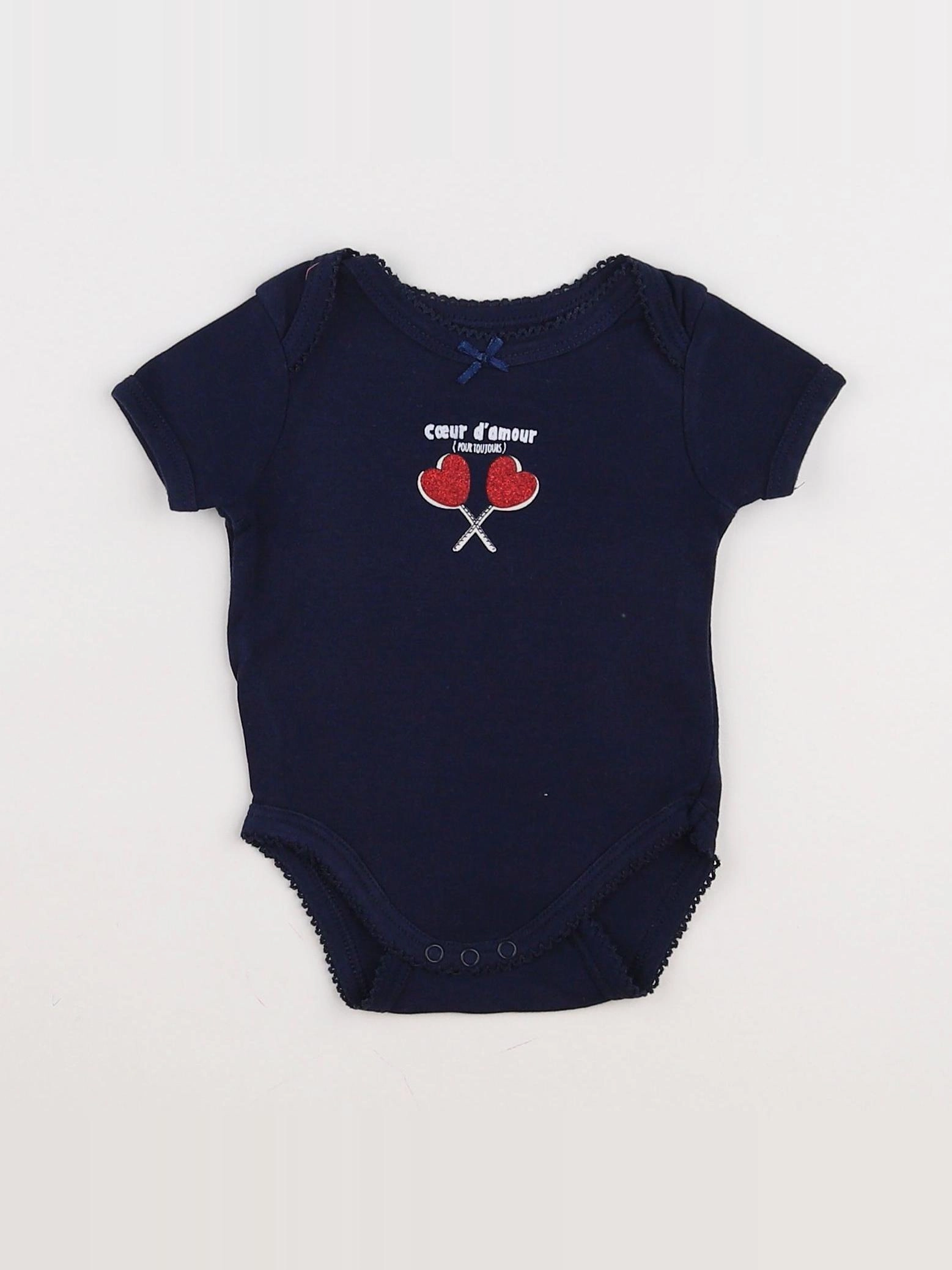 Vertbaudet - body bleu - 3 mois