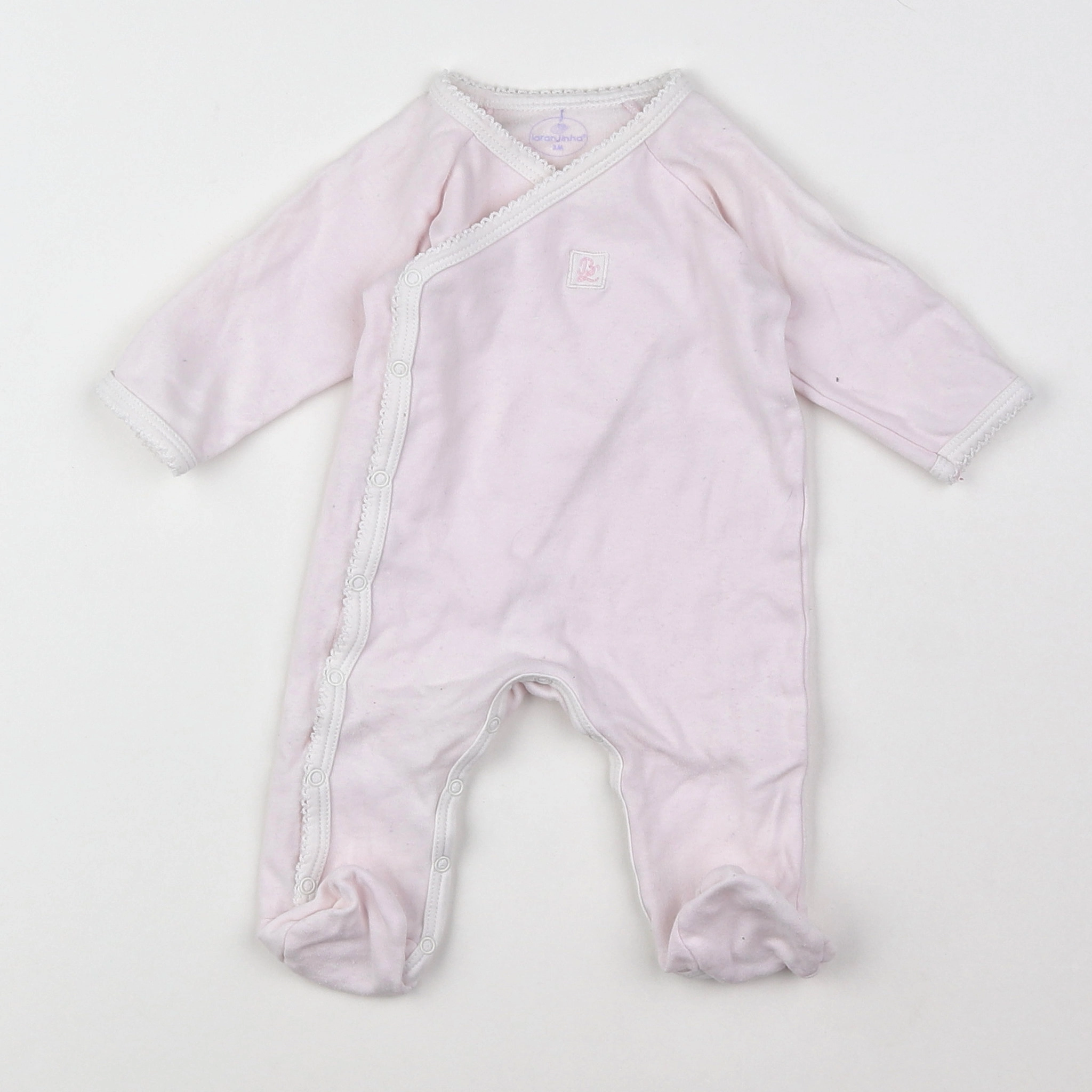 Laranjinha - pyjama coton rose - 3 mois