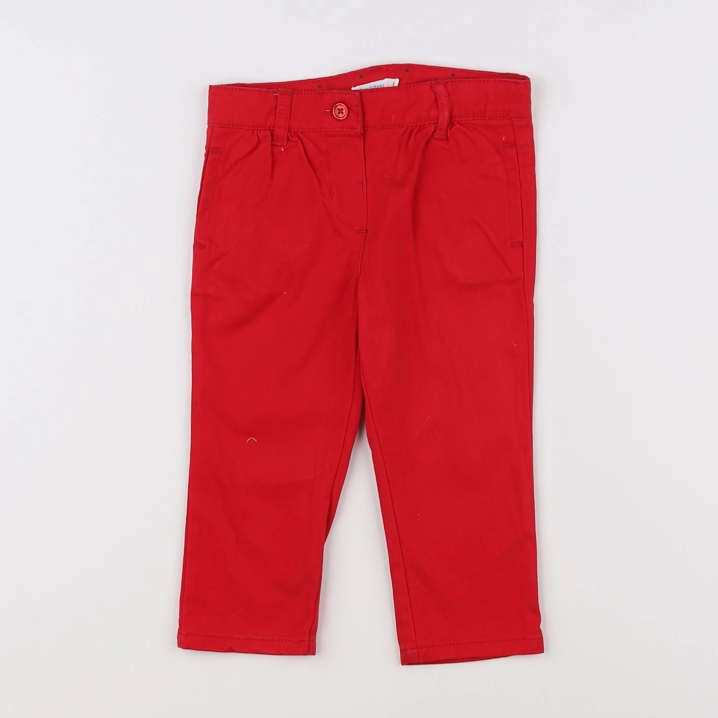 Boutchou - pantalon rouge - 12 mois