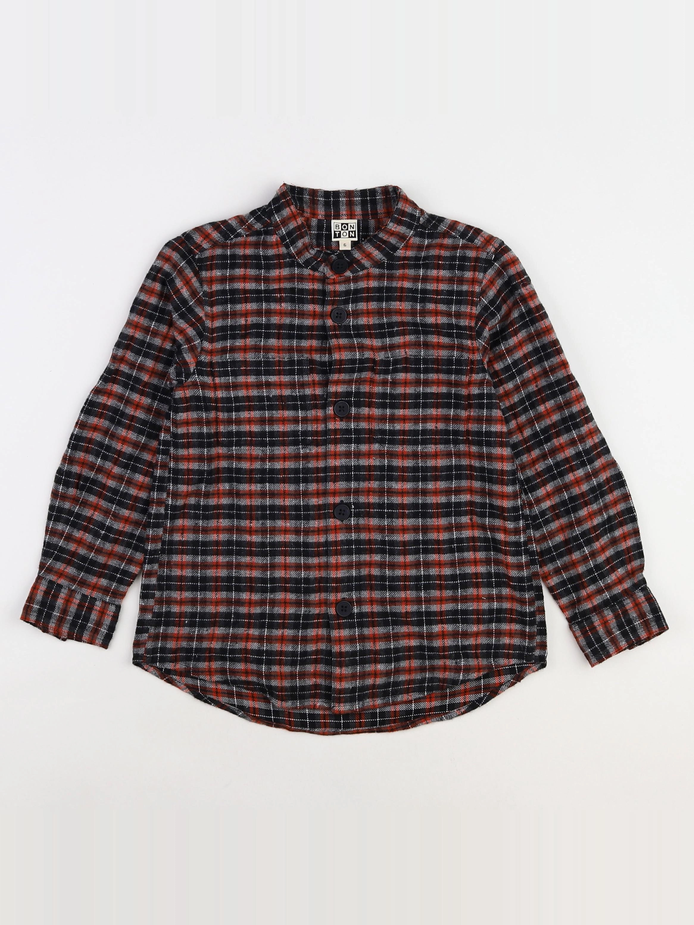 Bonton - chemise marron - 6 ans