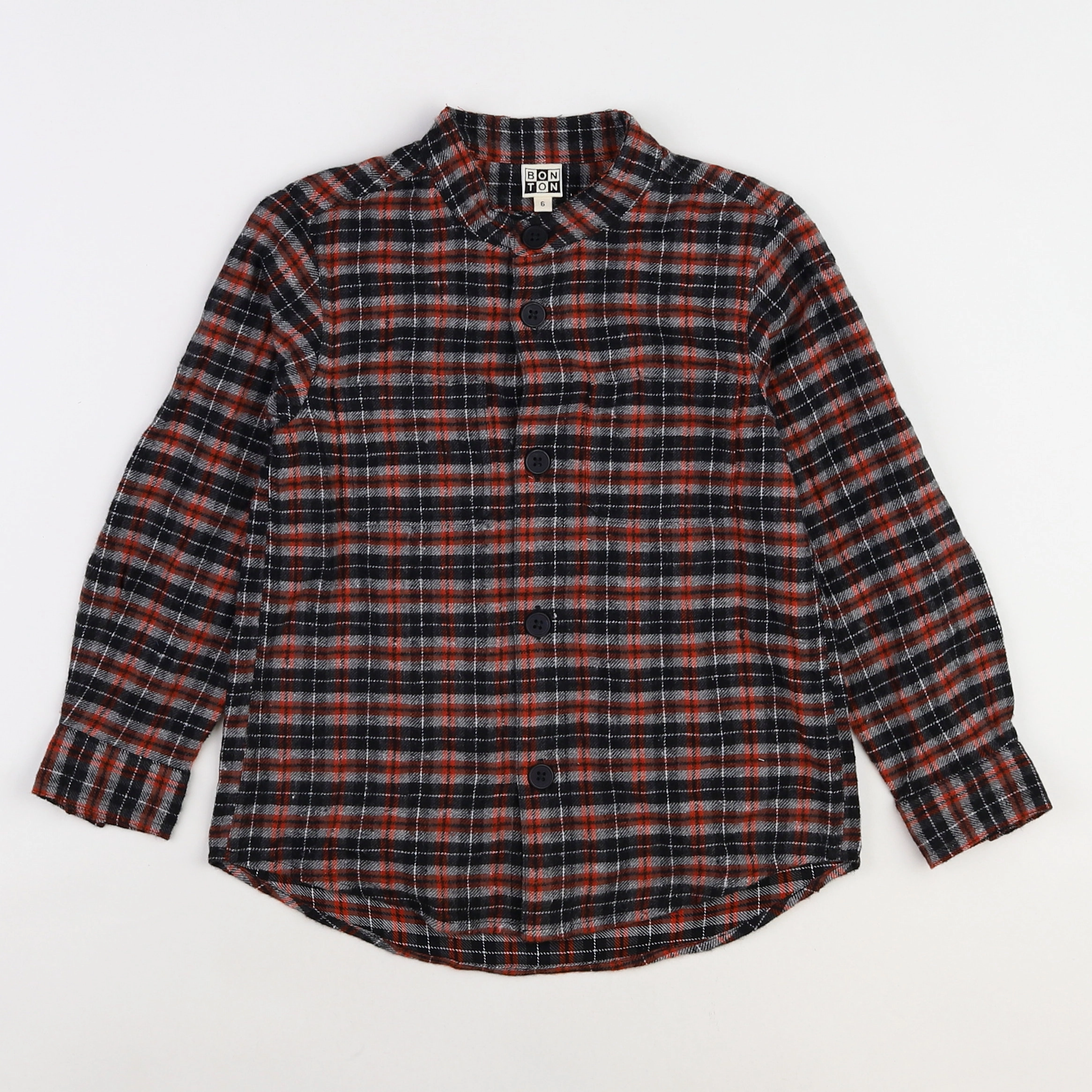 Bonton - chemise marron - 6 ans