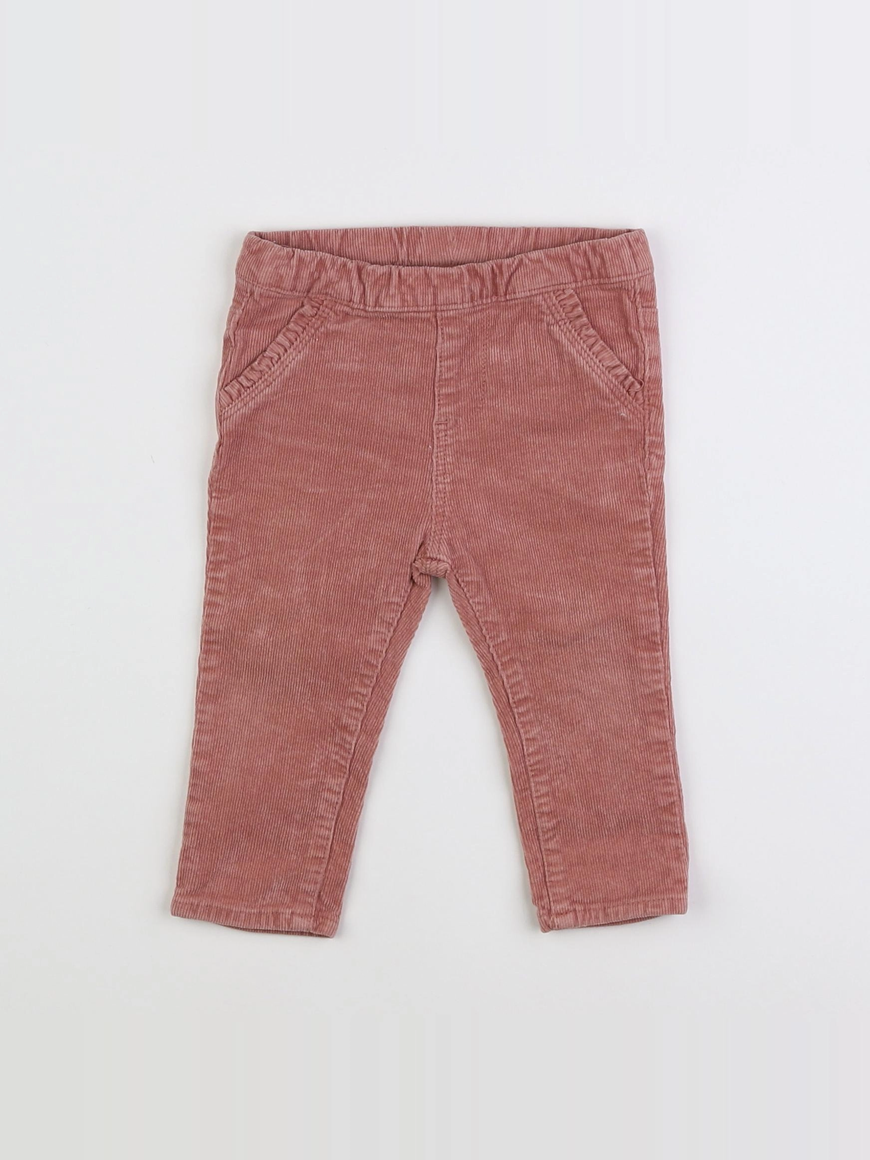 H&M - pantalon rose - 6 mois