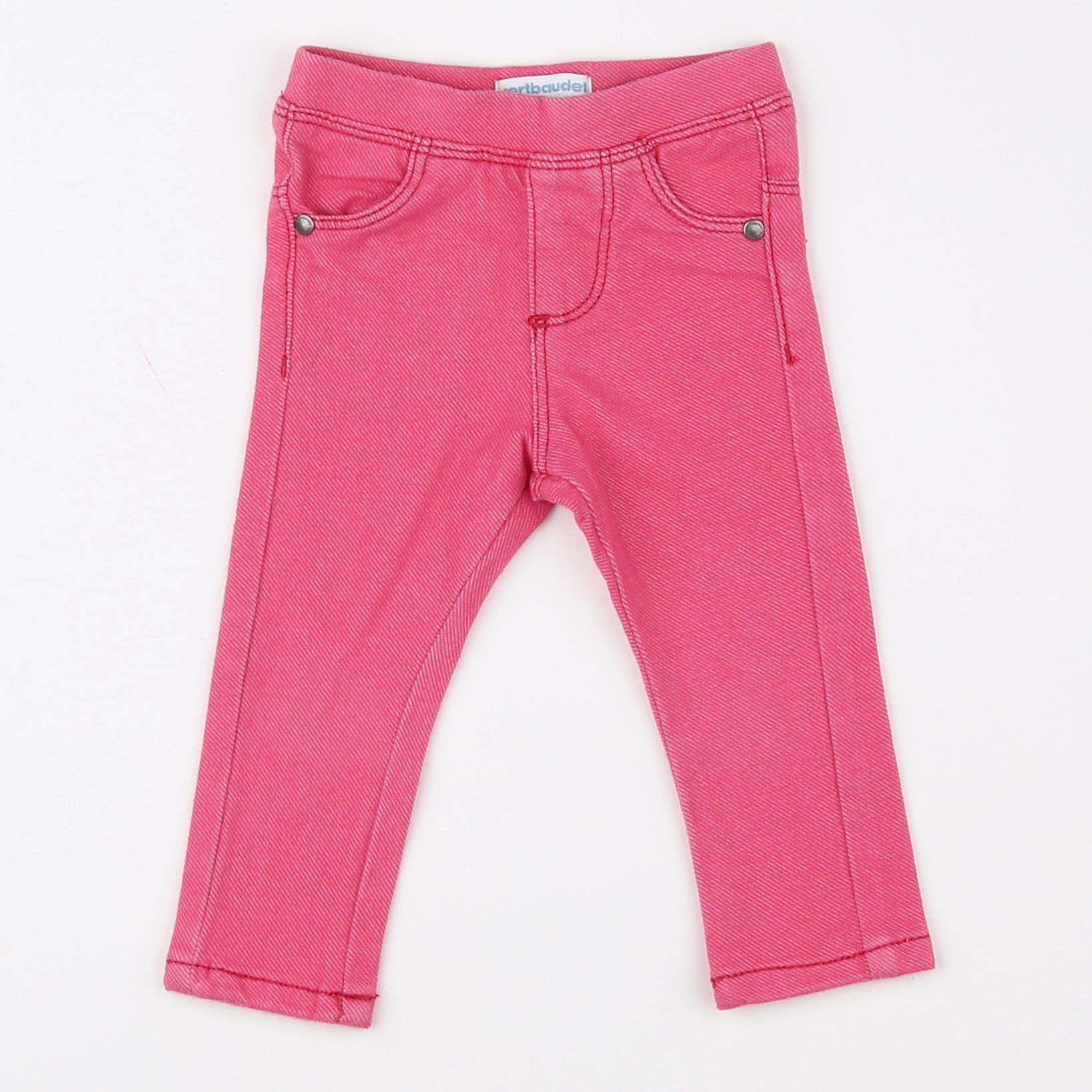 Vertbaudet - jegging rose - 6 mois