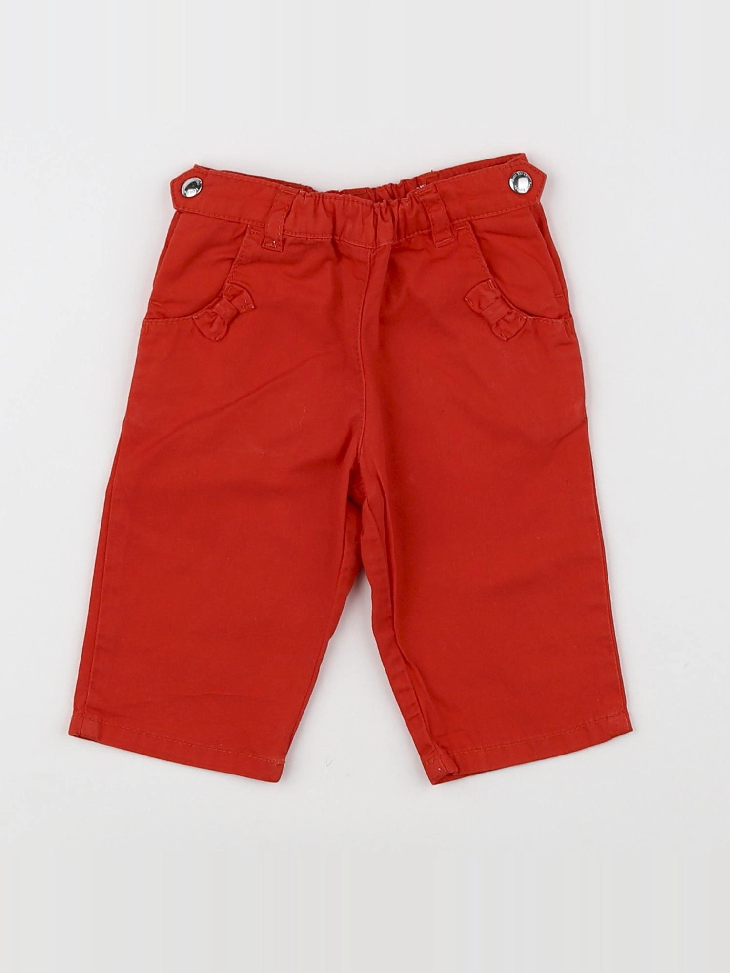 Petit Bateau - pantalon rouge - 3 mois