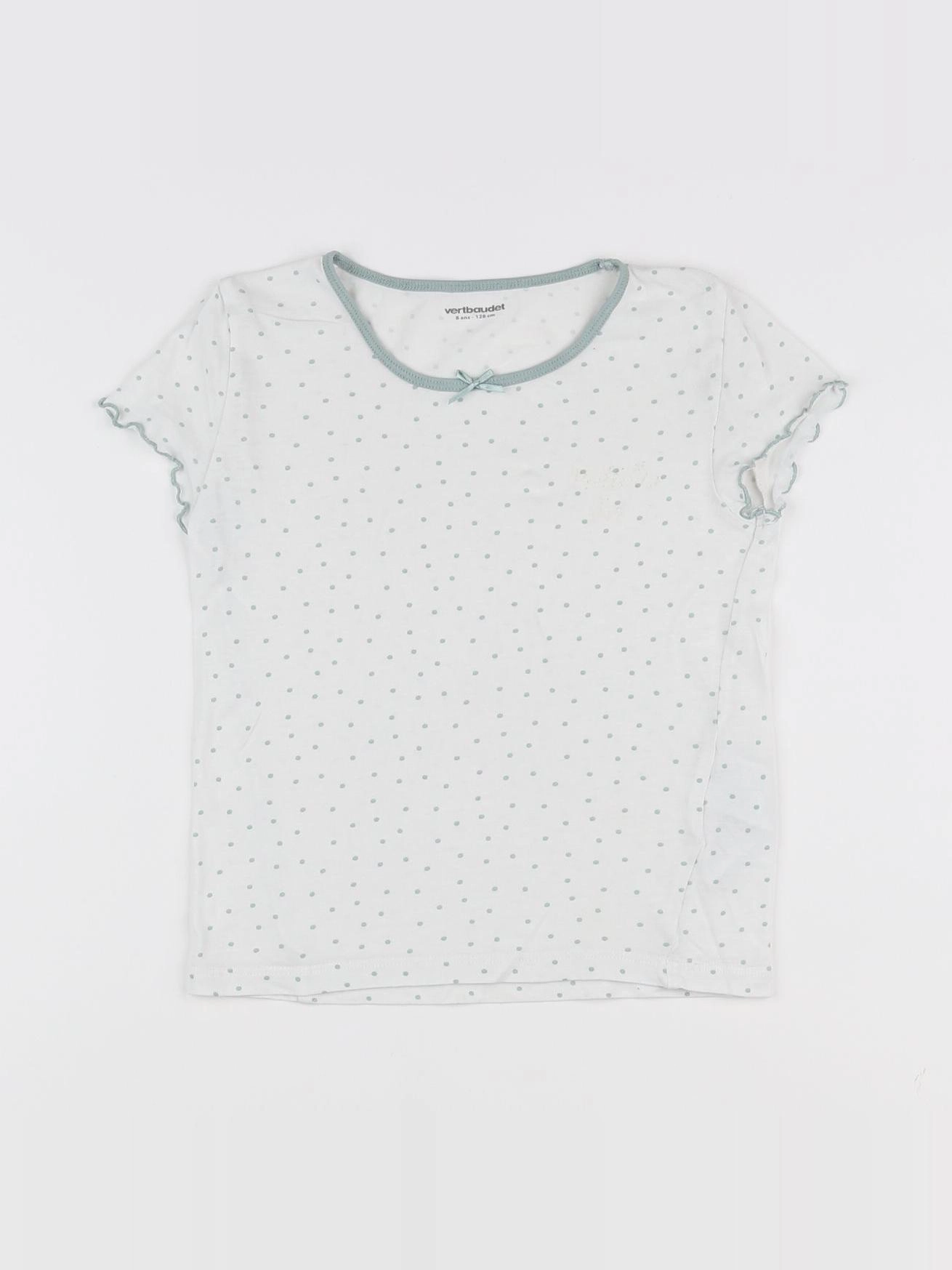 Vertbaudet - tee-shirt vert - 8 ans