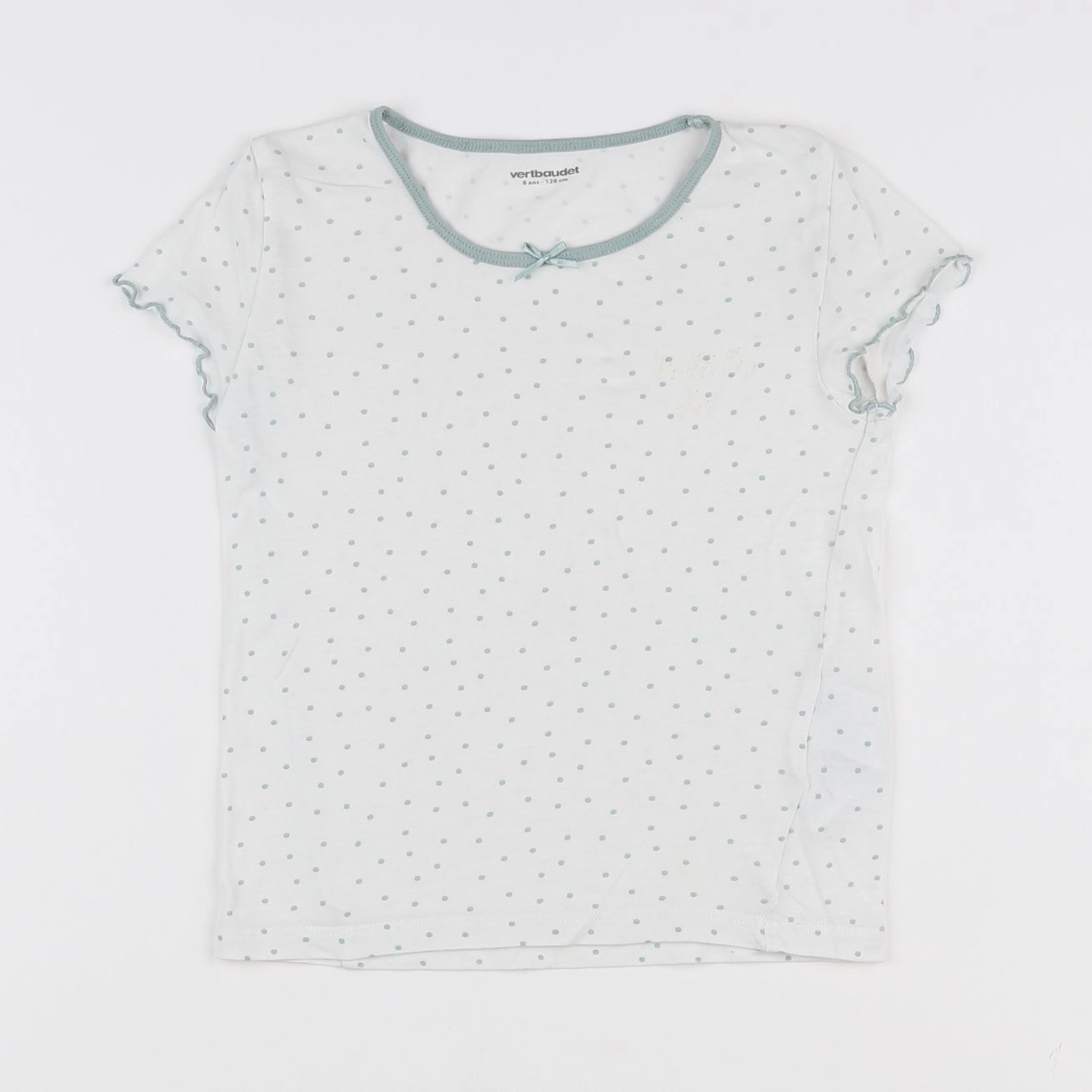 Vertbaudet - tee-shirt vert - 8 ans