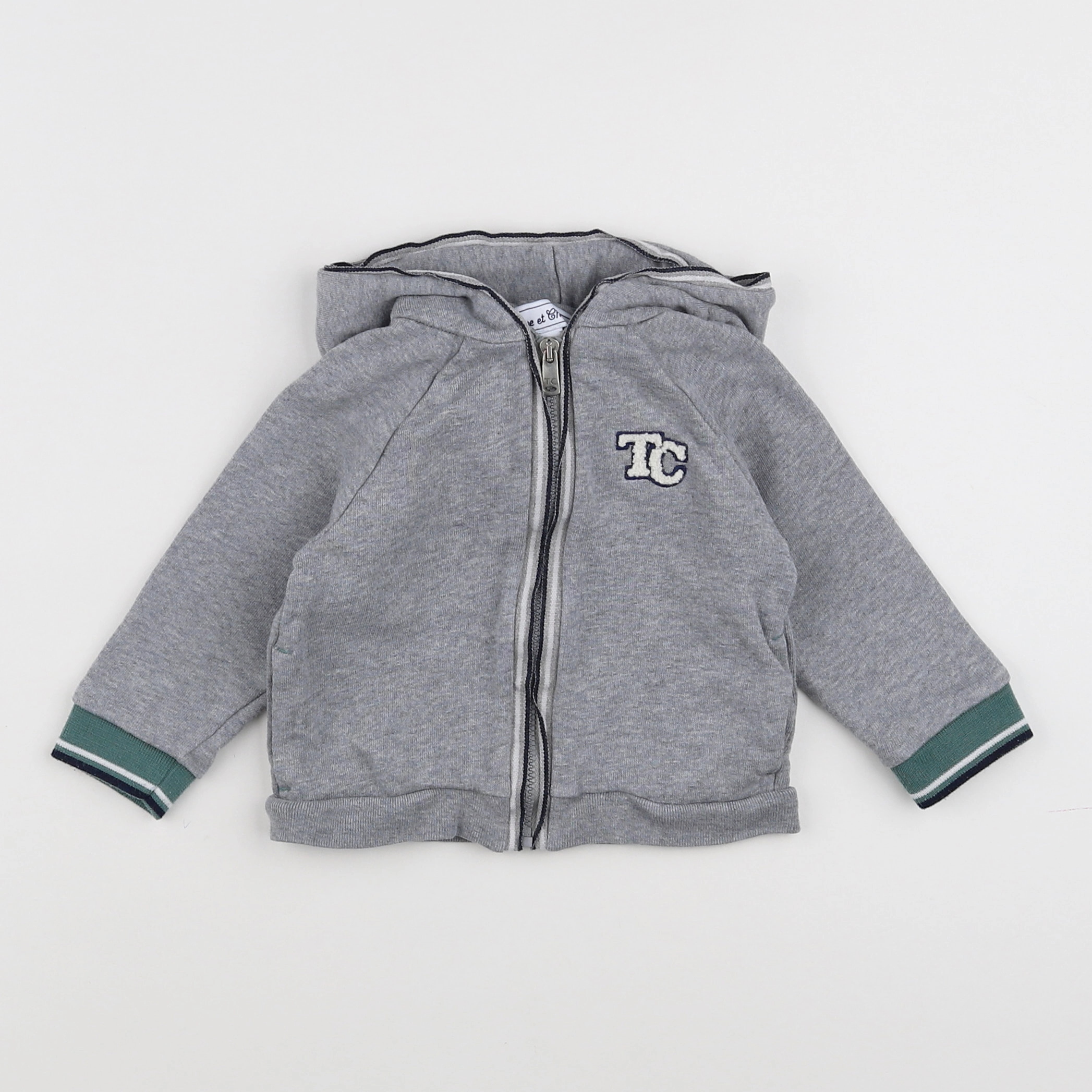 Tartine & Chocolat - sweat gris - 12 mois