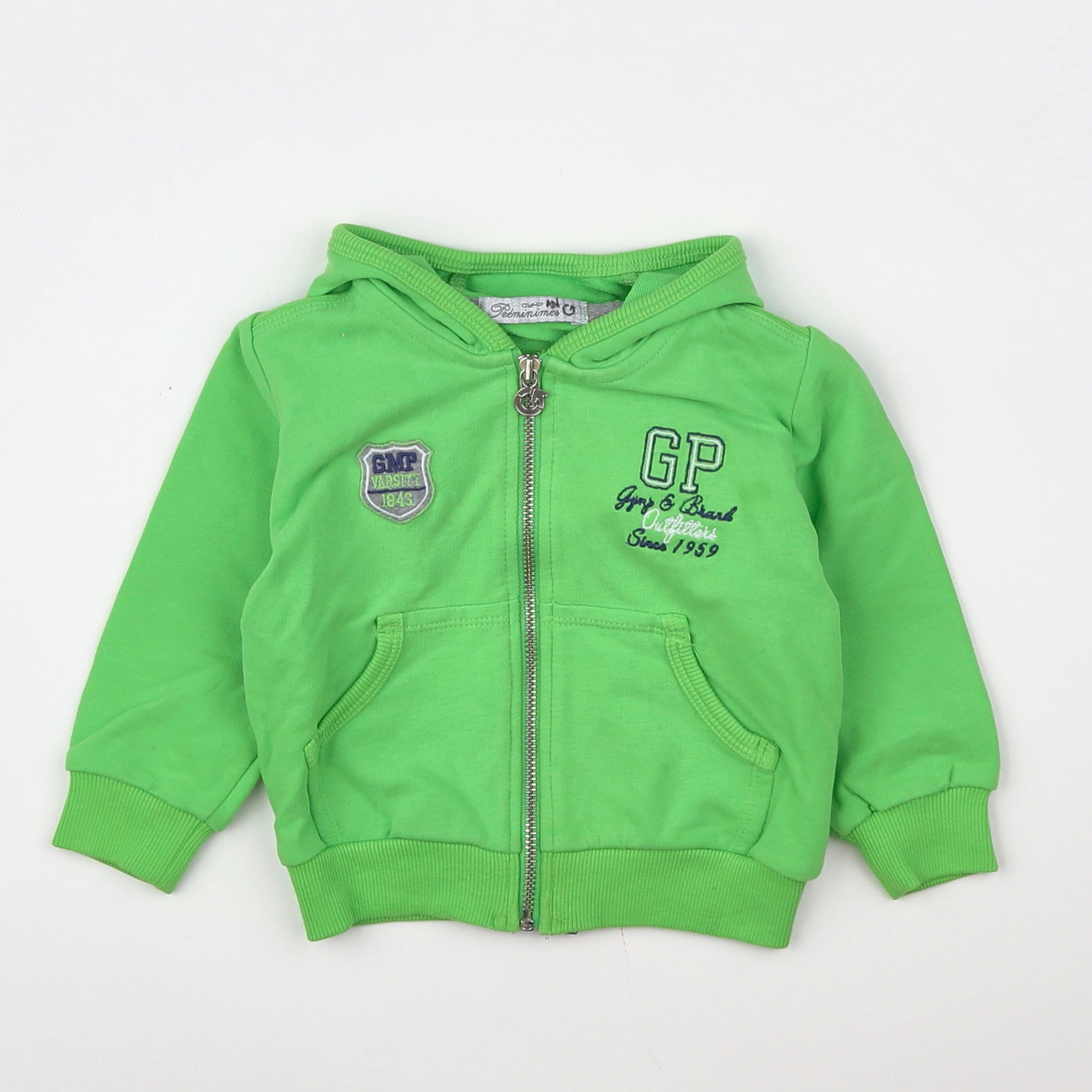 Gymp - sweat vert fluo - 9 mois