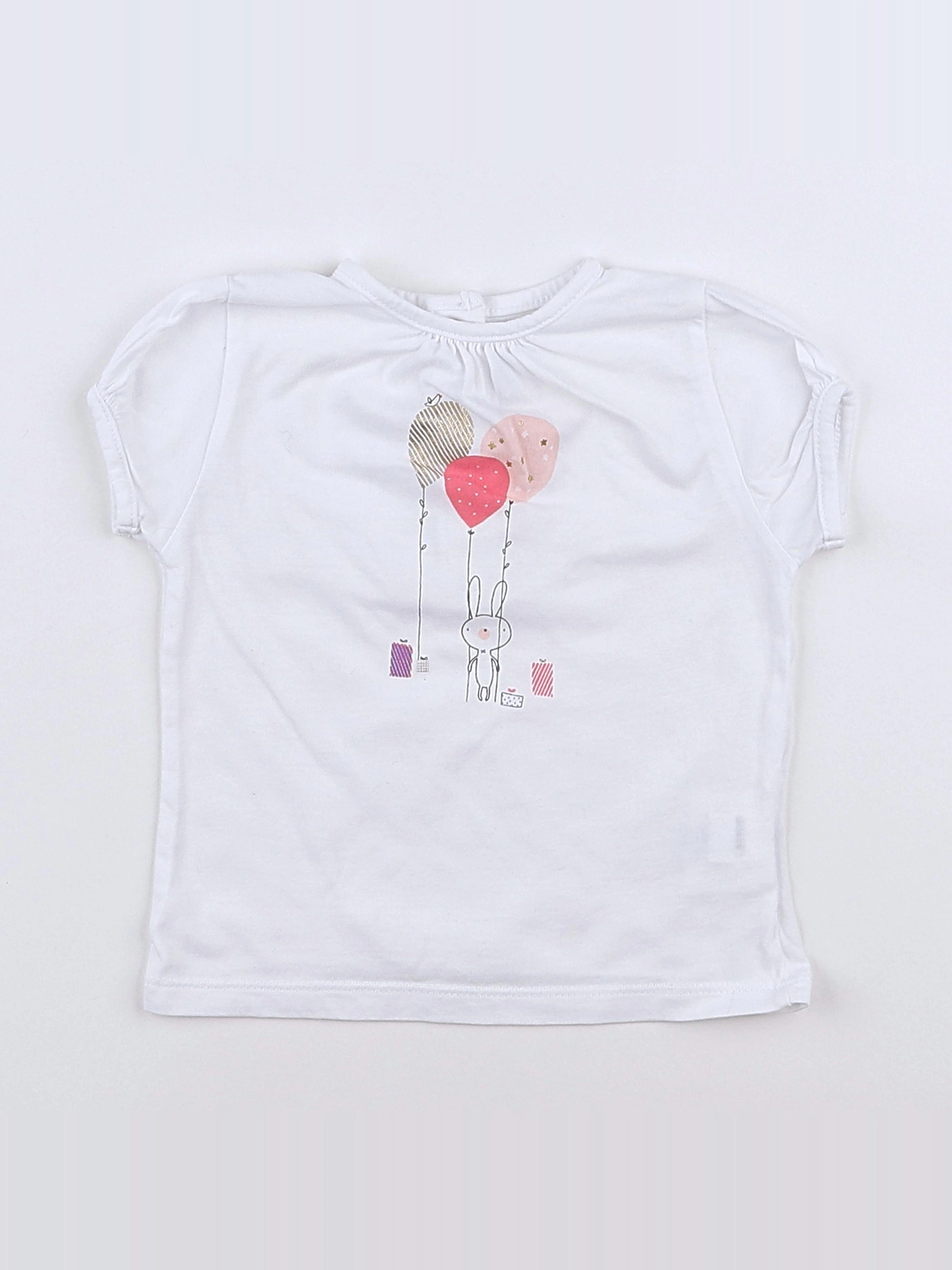 Cadet Rousselle - tee-shirt blanc - 6 mois