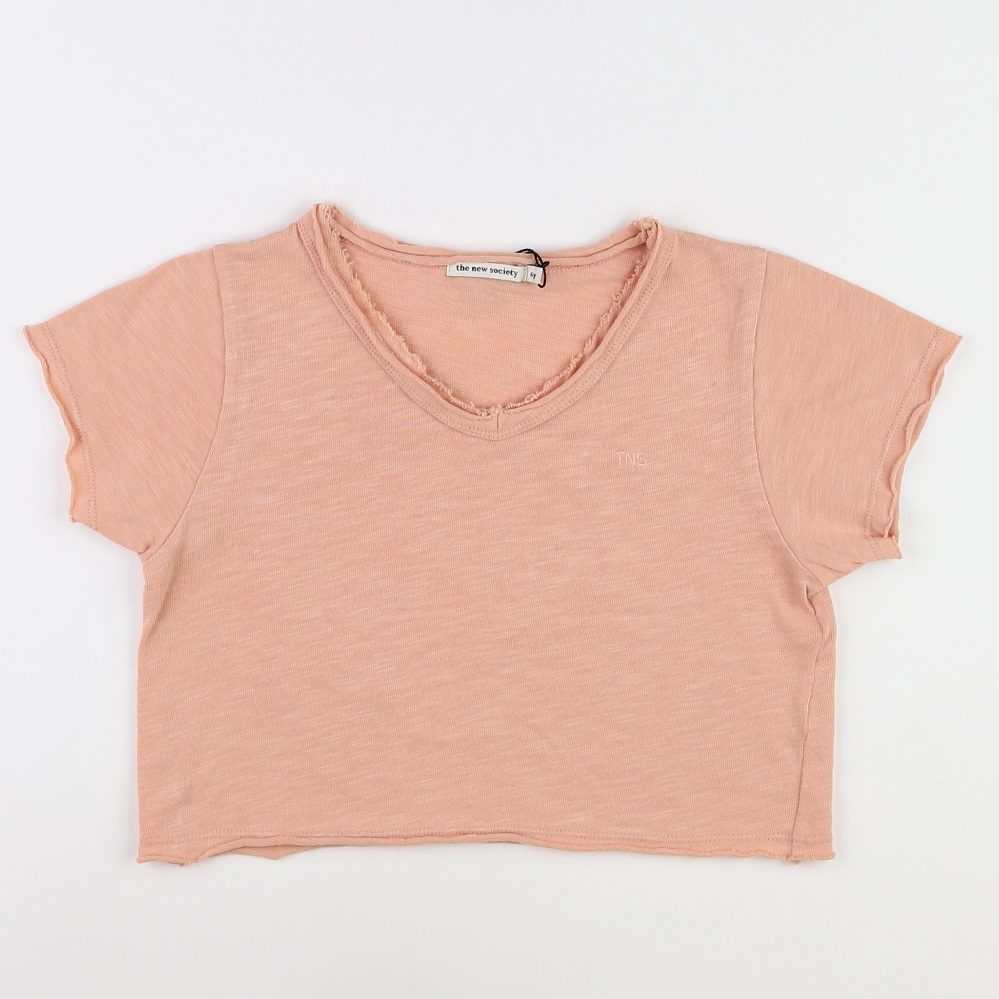 The new society - tee-shirt rose (état neuf) - 6 ans