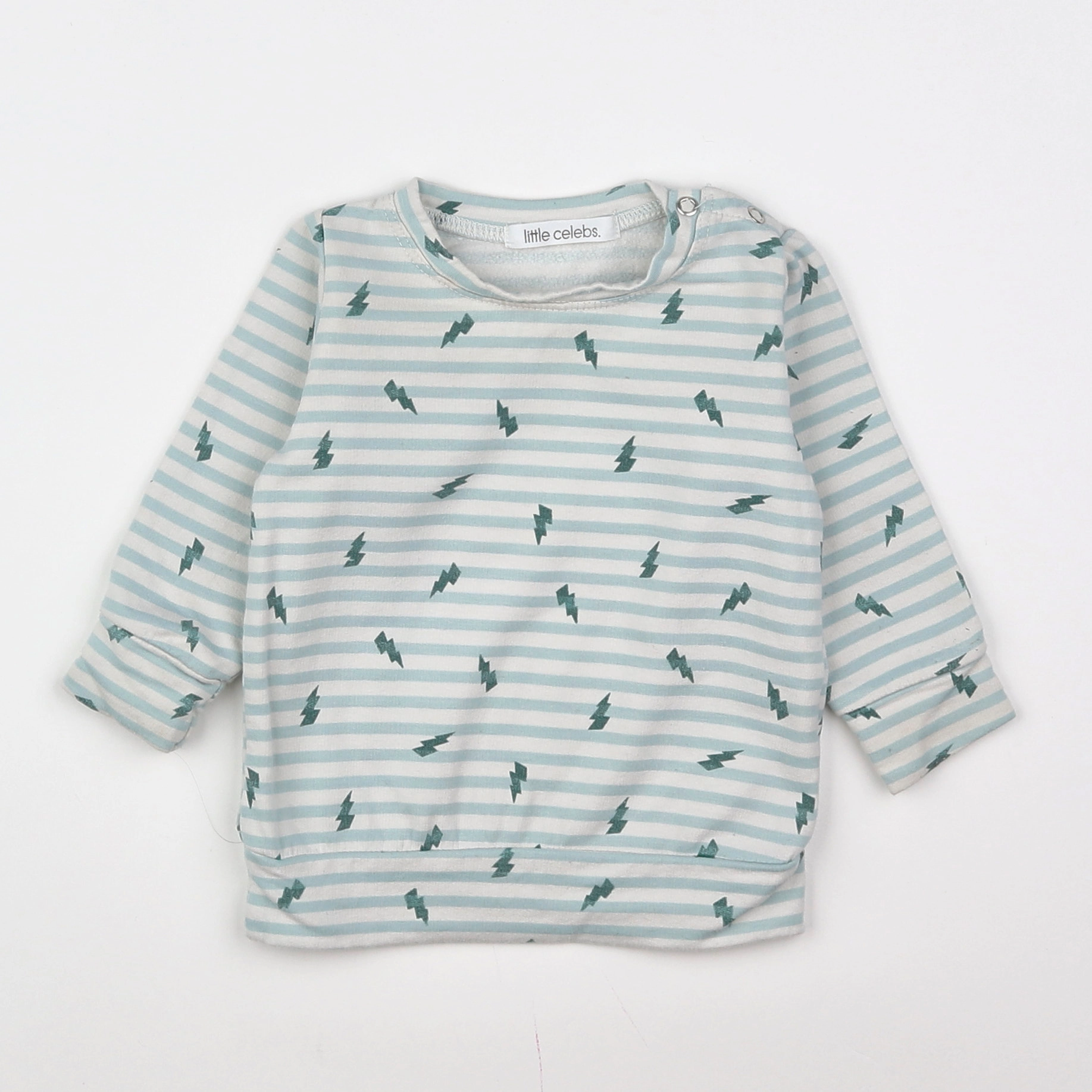 Little Celebs - sweat blanc, vert - 6 mois