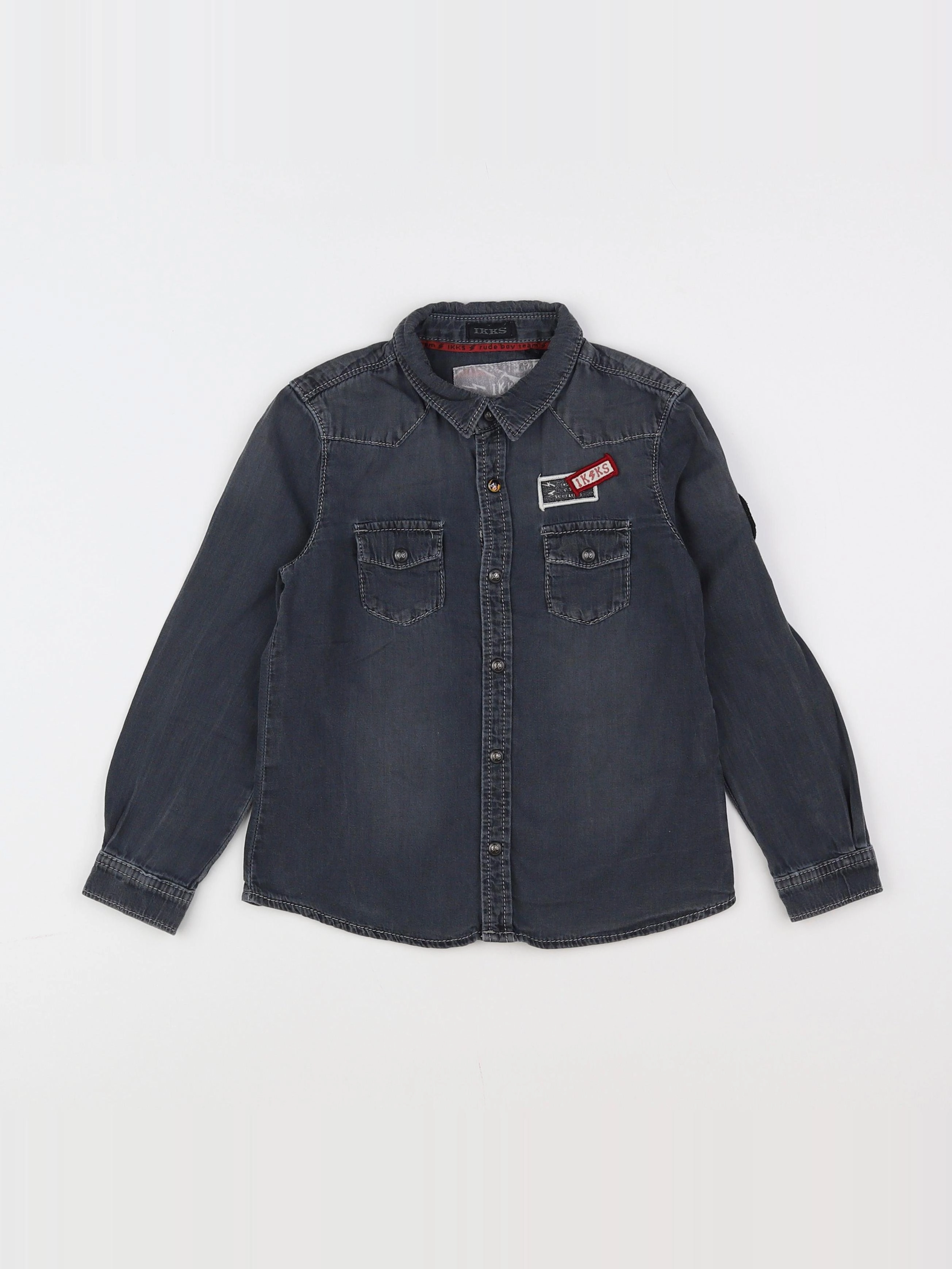 IKKS - chemise gris - 4 ans