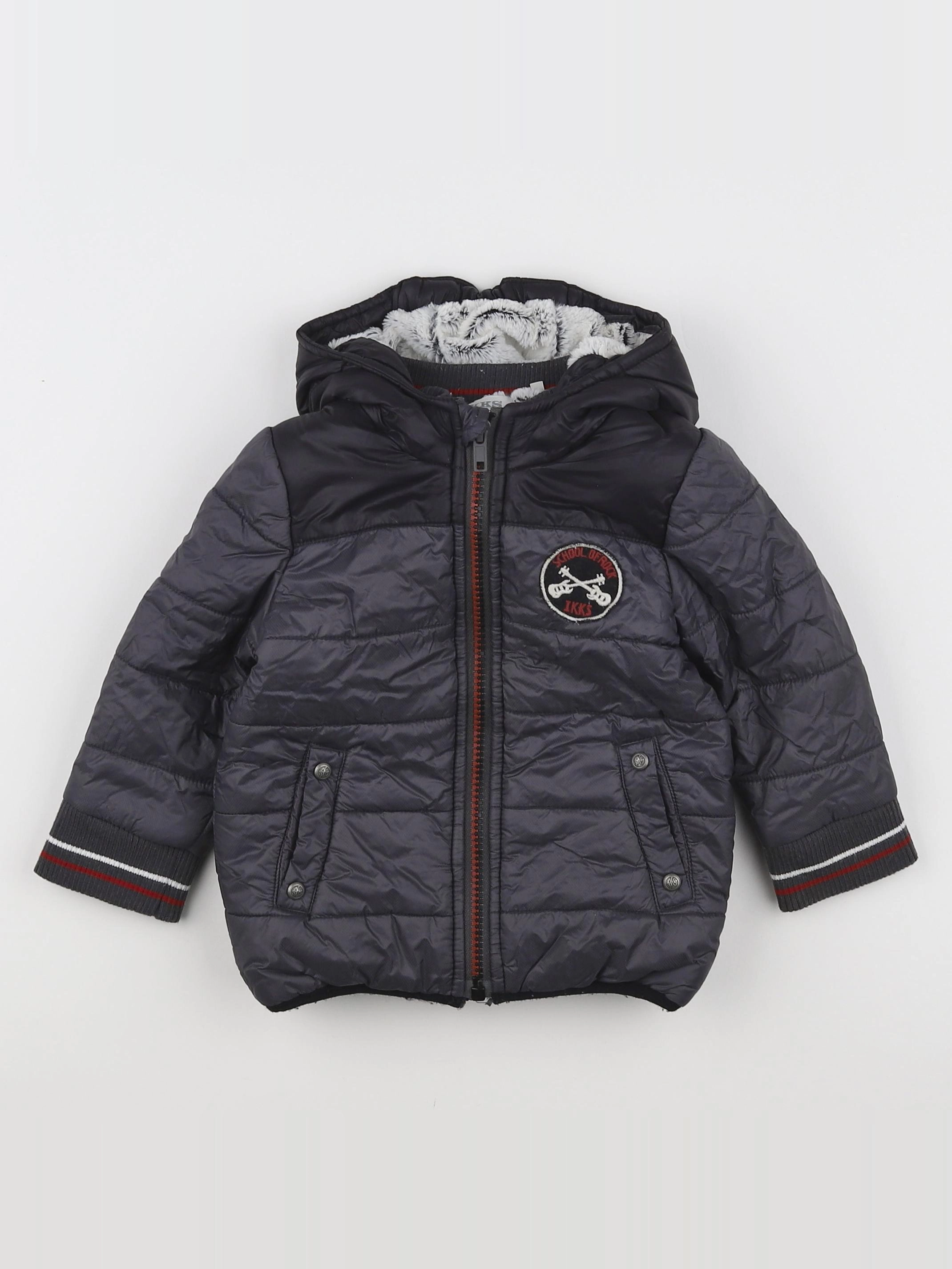 IKKS - parka gris - 12 mois