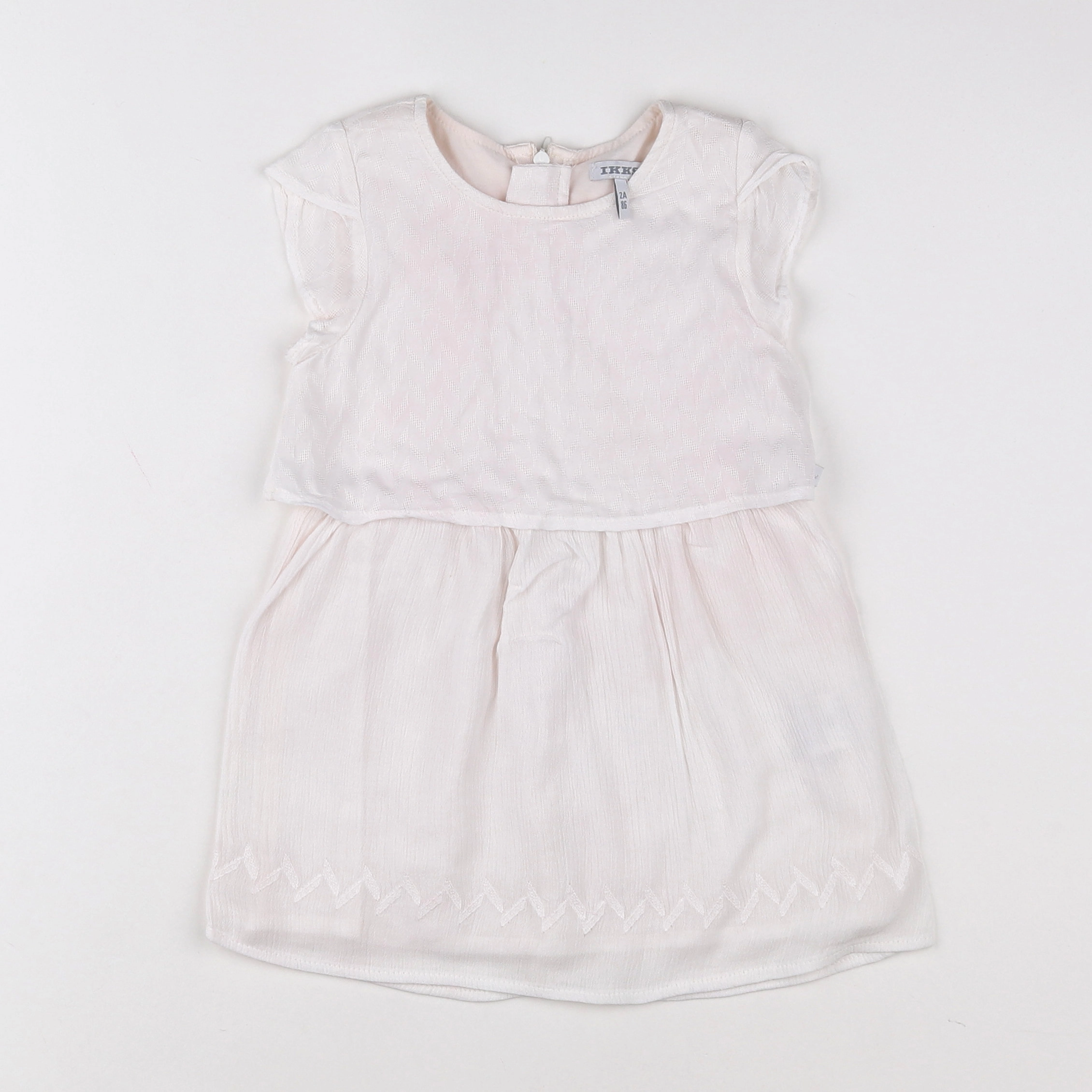 IKKS - robe blanc - 2 ans
