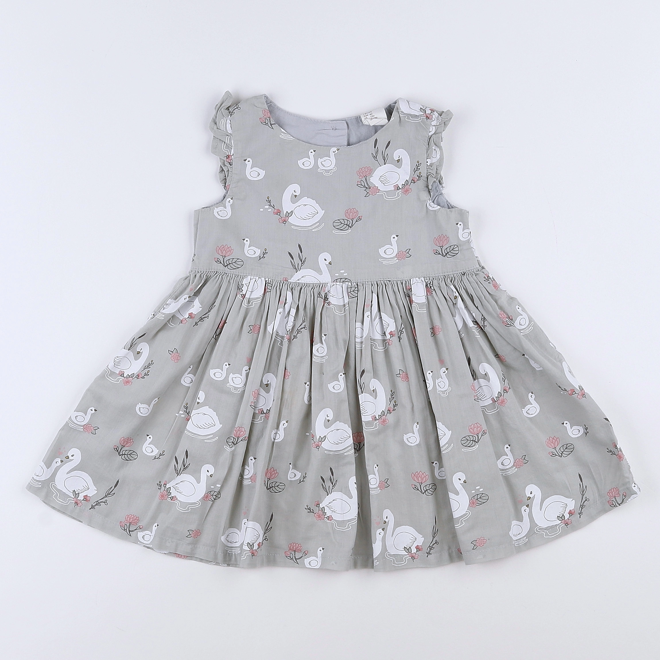 H&M - robe gris - 9/12 mois