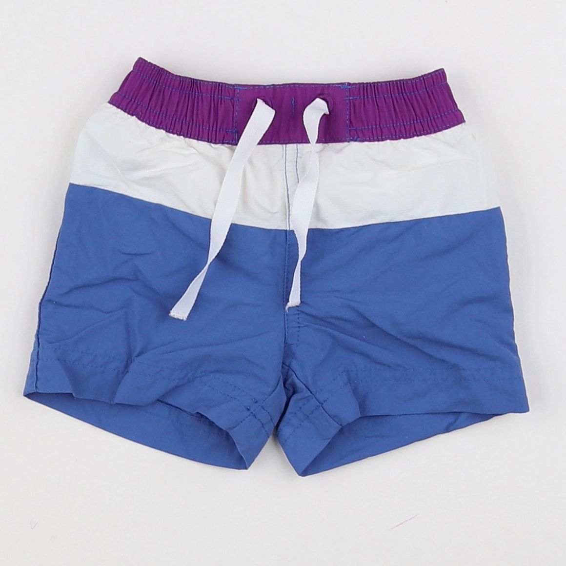 Petit Bateau - maillot de bain blanc, bleu, violet - 3 mois