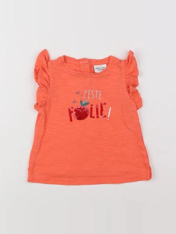 Tape à l'oeil - tee-shirt rose - 6 mois