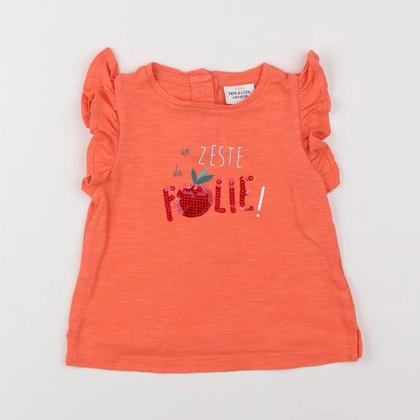 Tape à l'oeil - tee-shirt rose - 6 mois