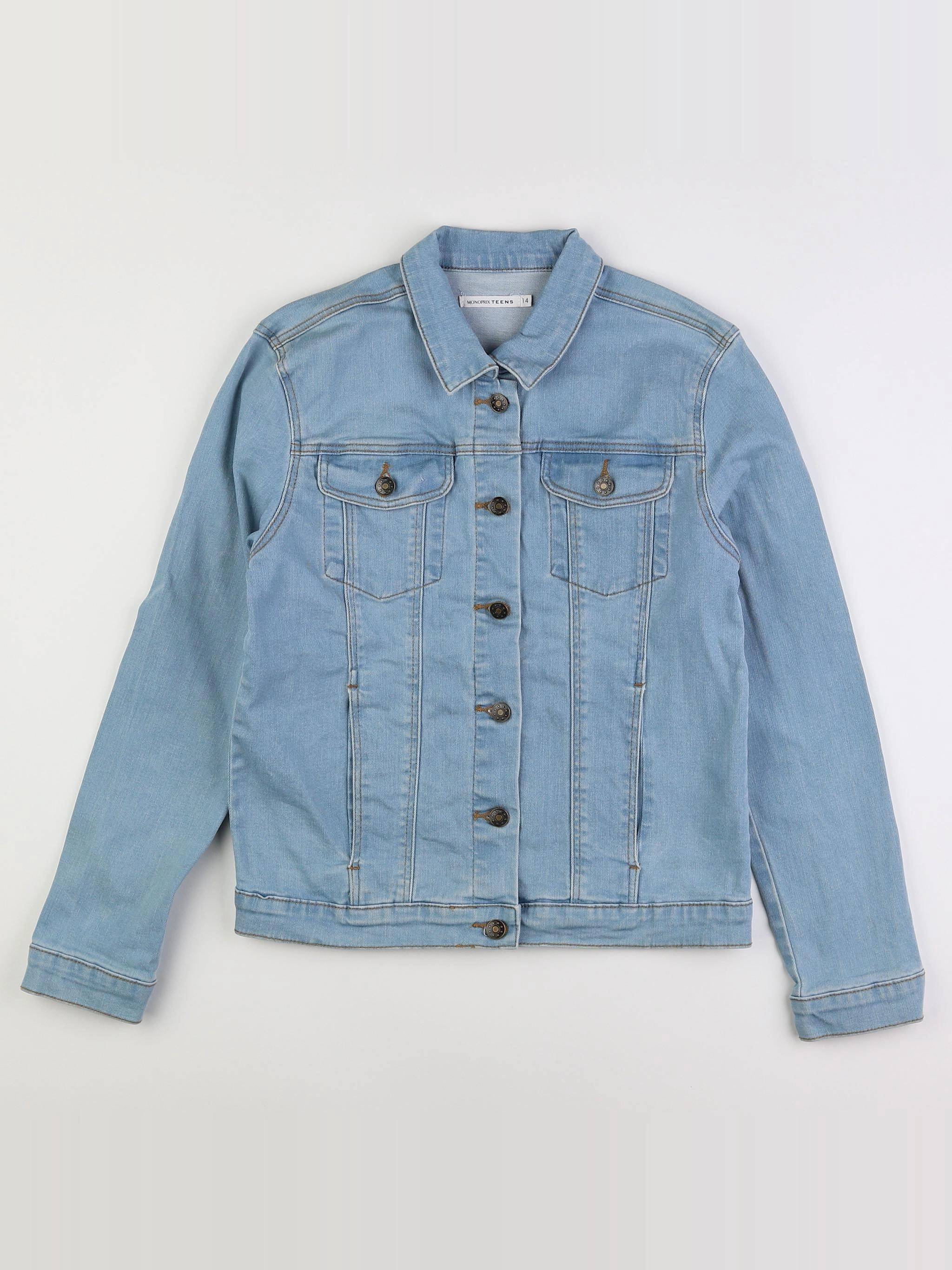 Monoprix - veste bleu - 14 ans