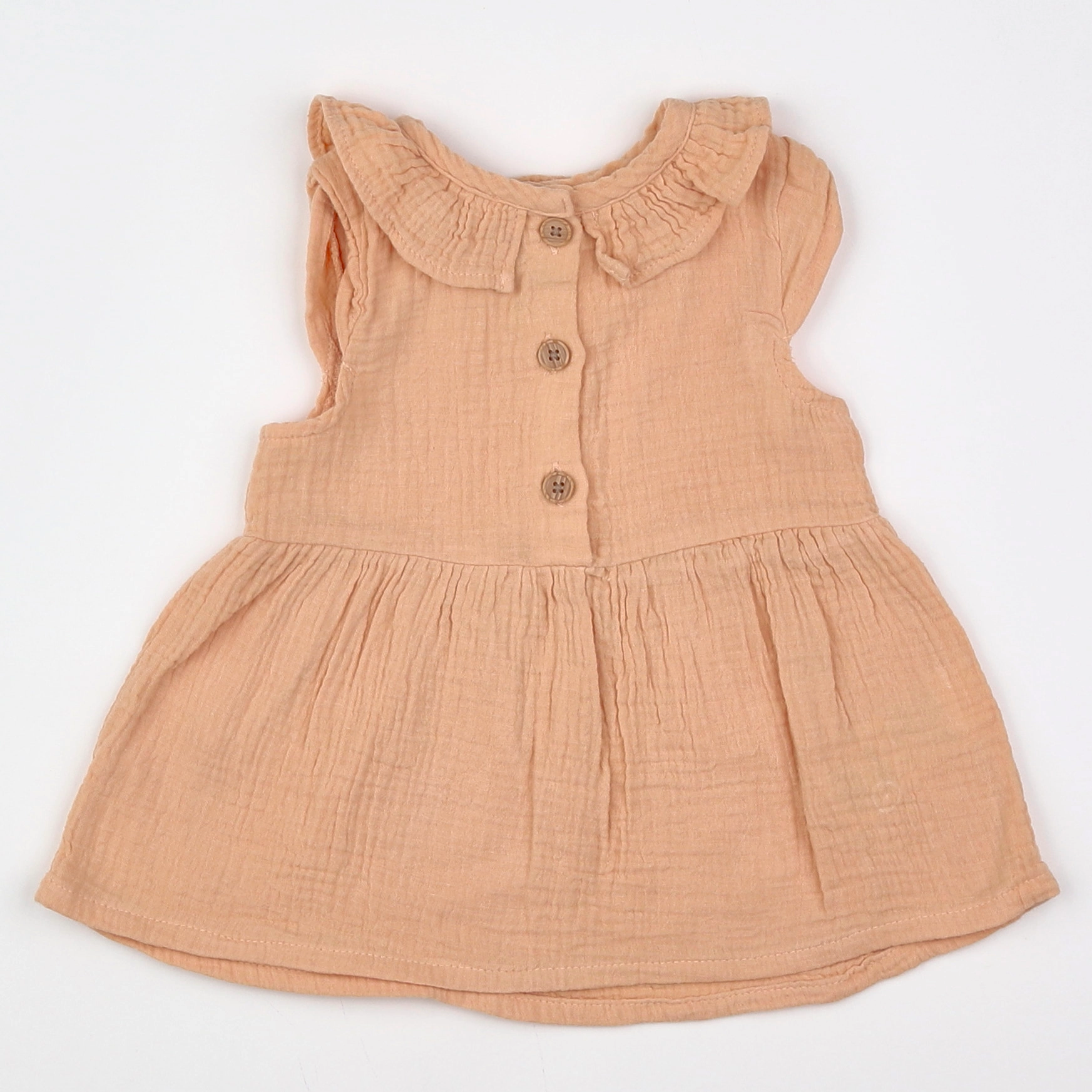 Vertbaudet - robe orange - 6 mois