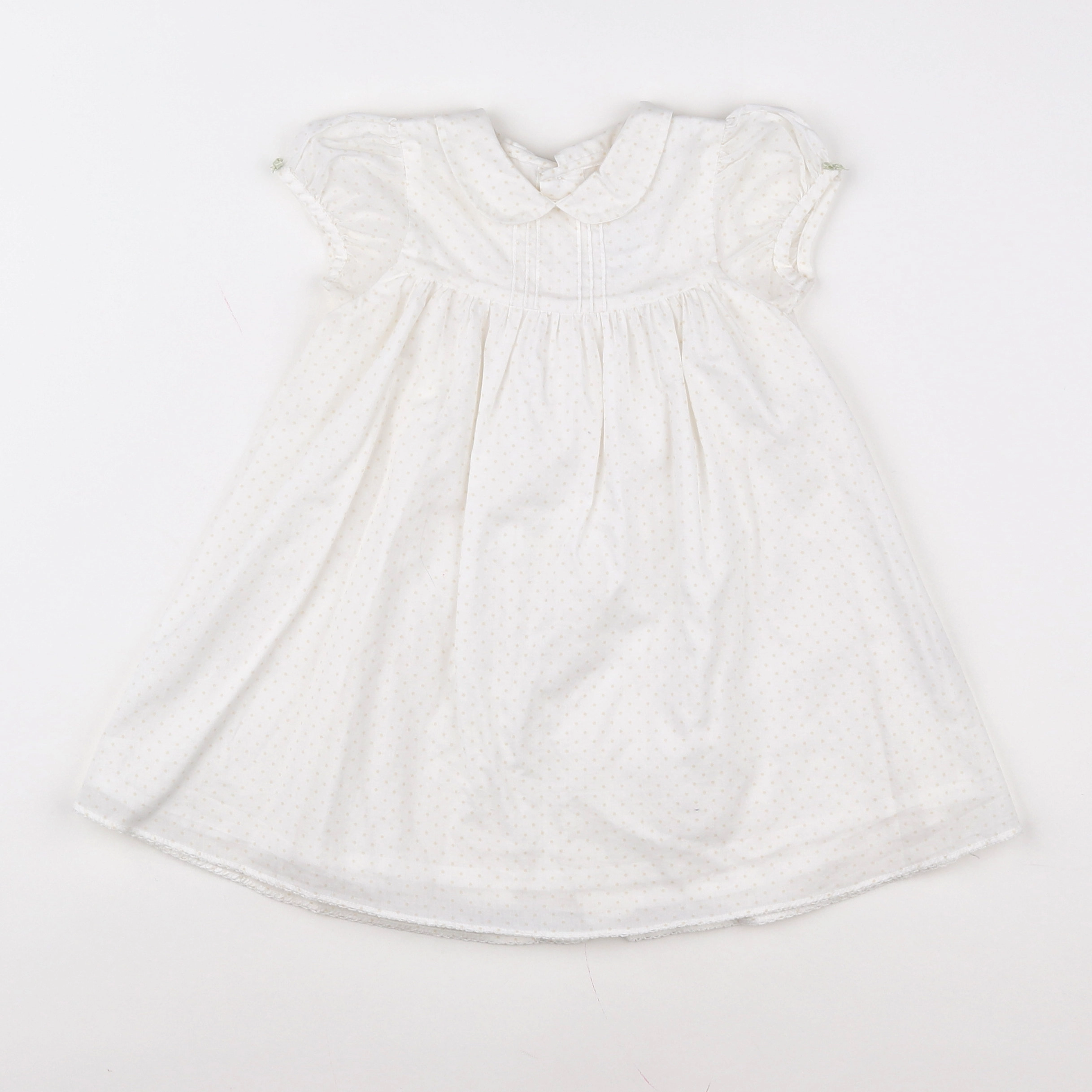 Jacadi - robe blanc, beige - 12 mois
