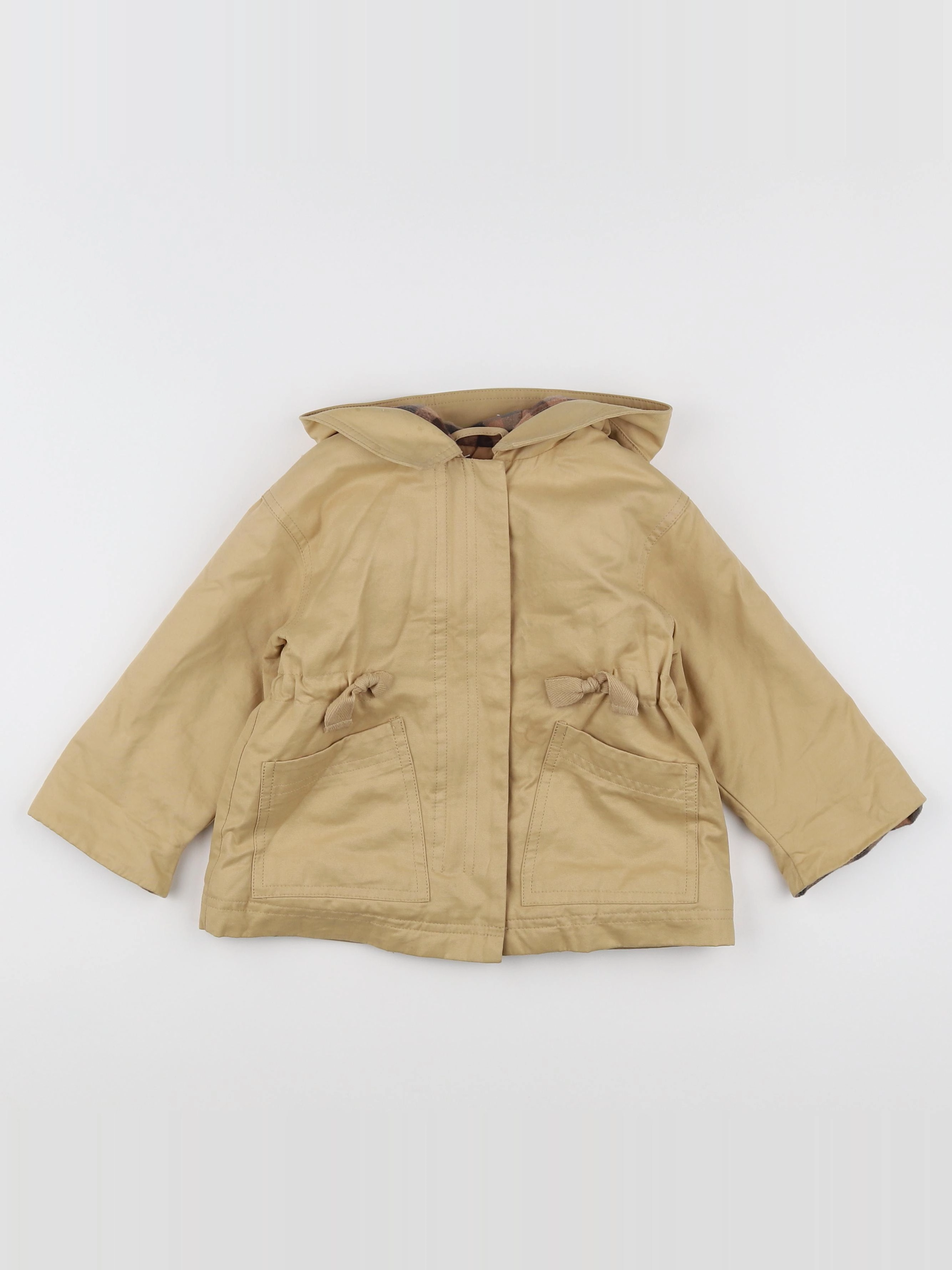 Zara - parka beige - 9/12 mois