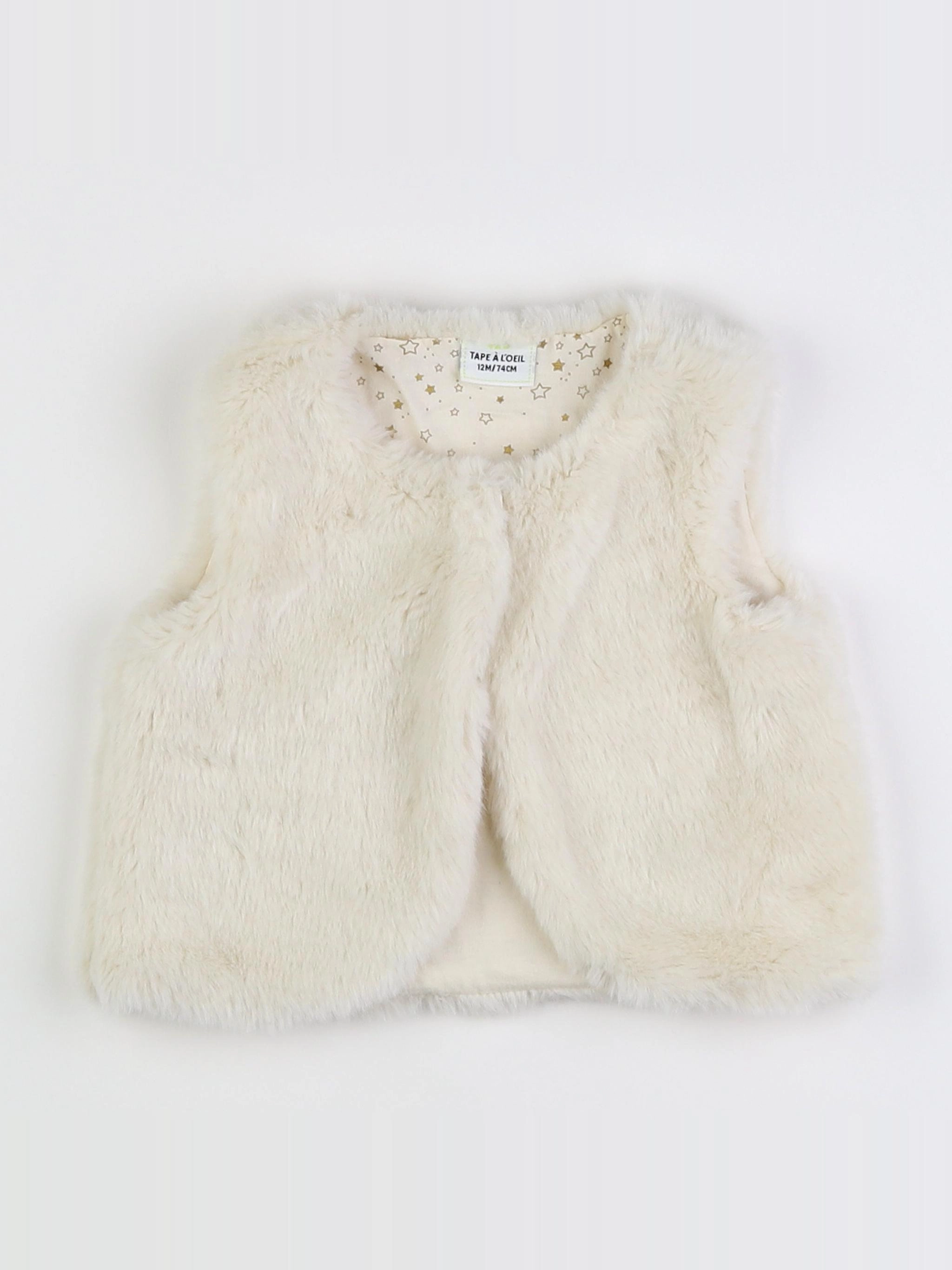Tape à l'oeil - gilet beige - 12 mois