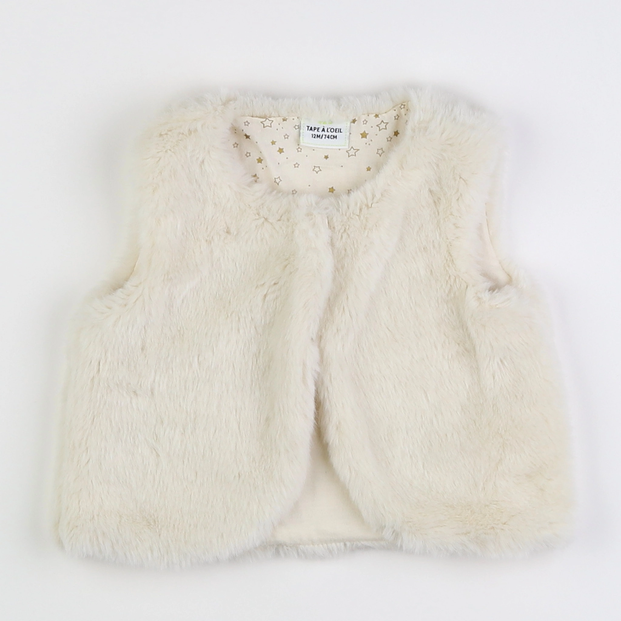 Tape à l'oeil - gilet beige - 12 mois