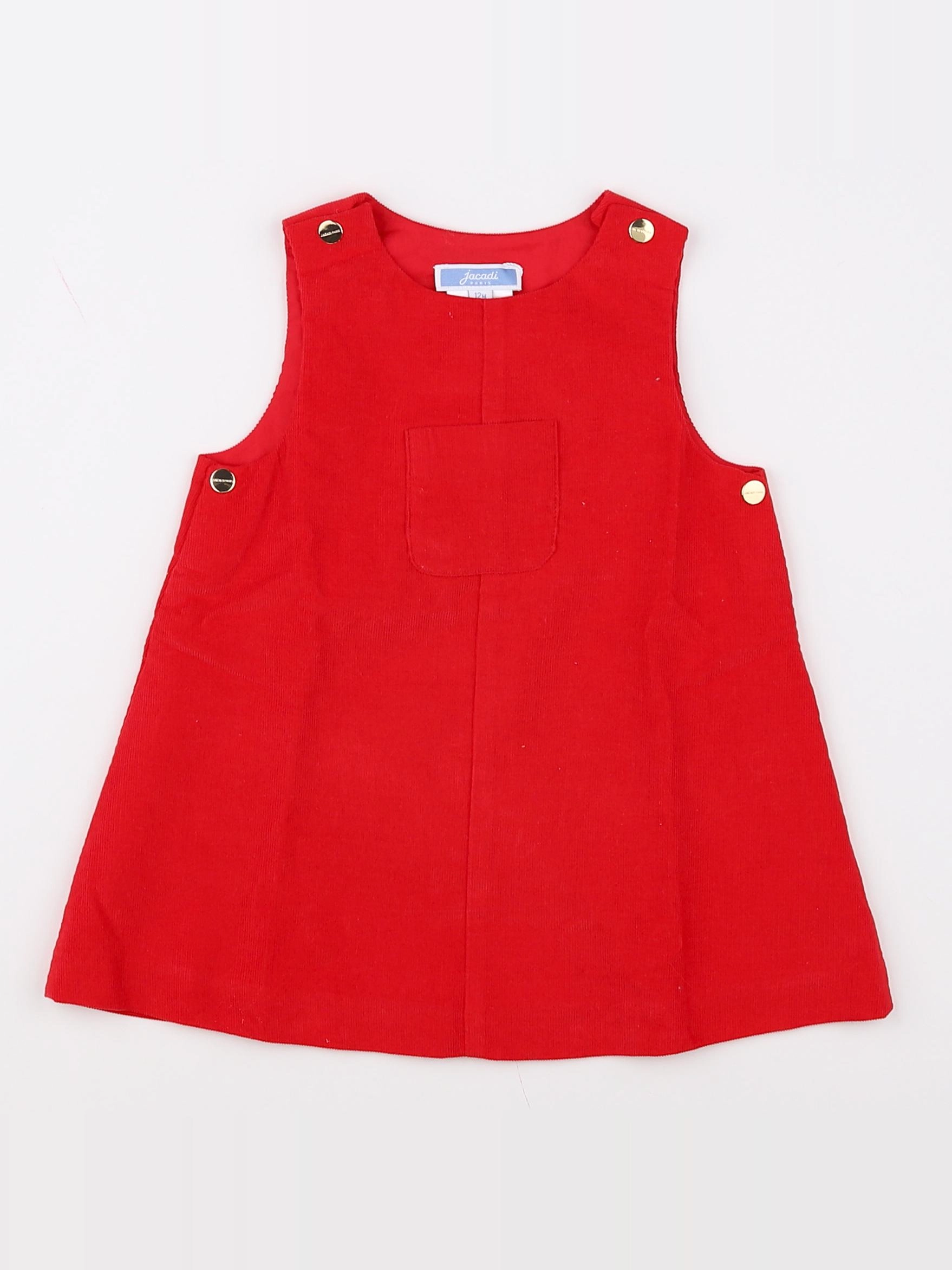 Jacadi - robe rouge - 12 mois